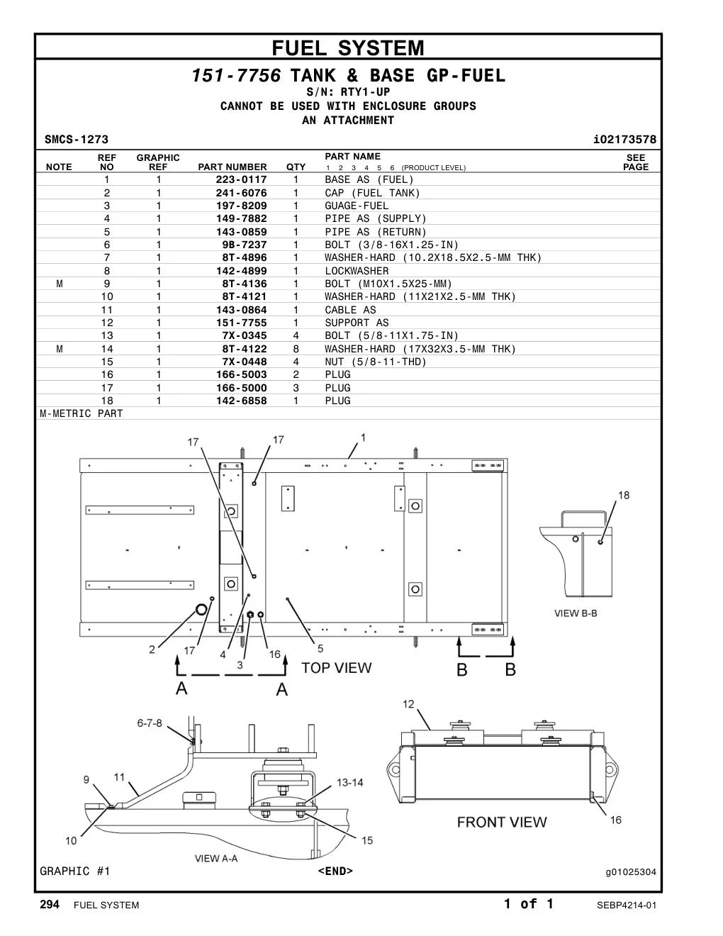 241-6076 - CAP (FUEL TANK)