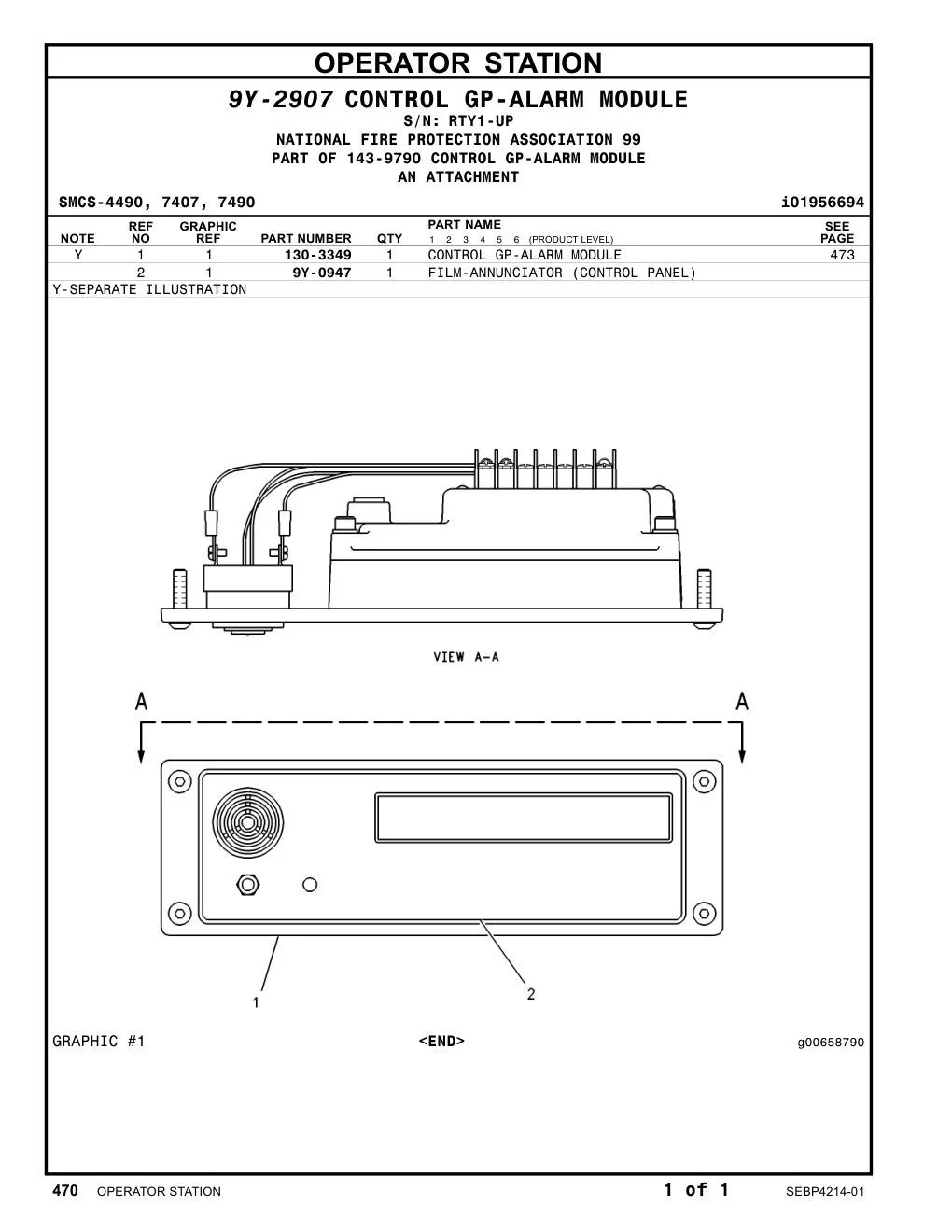 130-3349 - CONTROL GP-ALARM MODULE