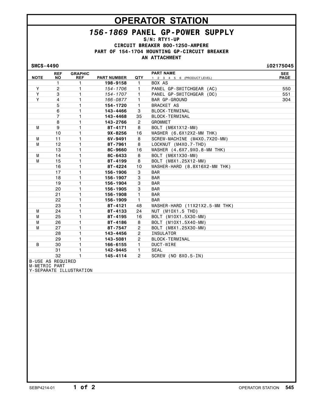 156-1909 - BAR