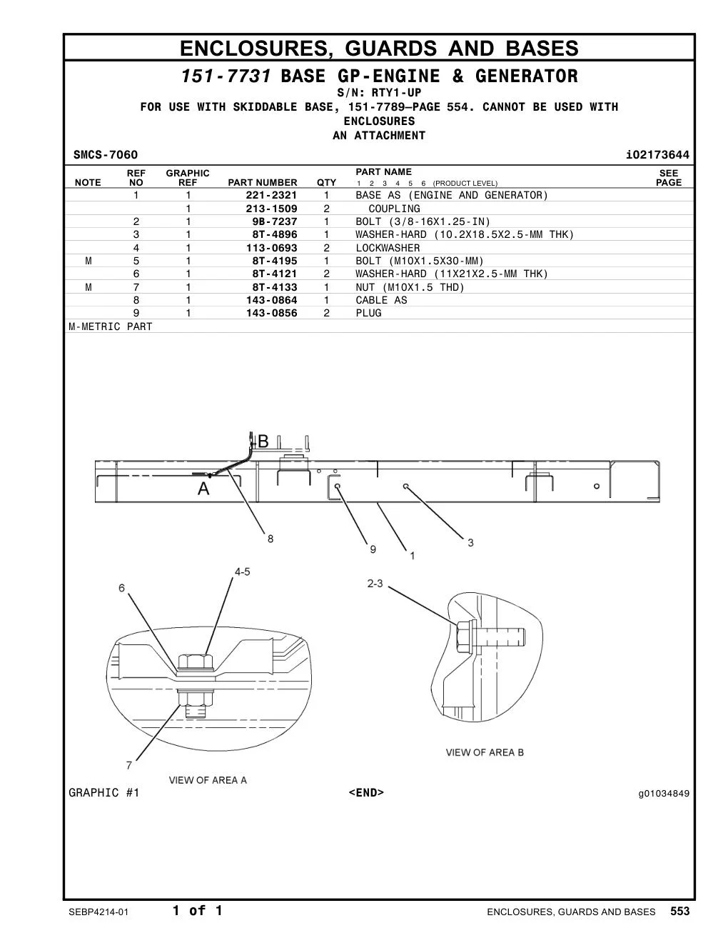 221-2321 - BASE AS (ENGINE AND GENERATOR)