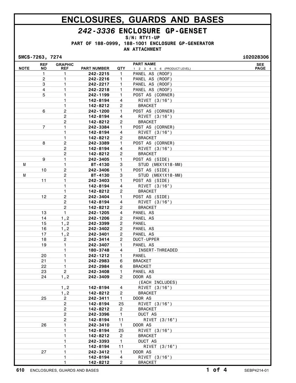242-3414 - DUCT-UPPER