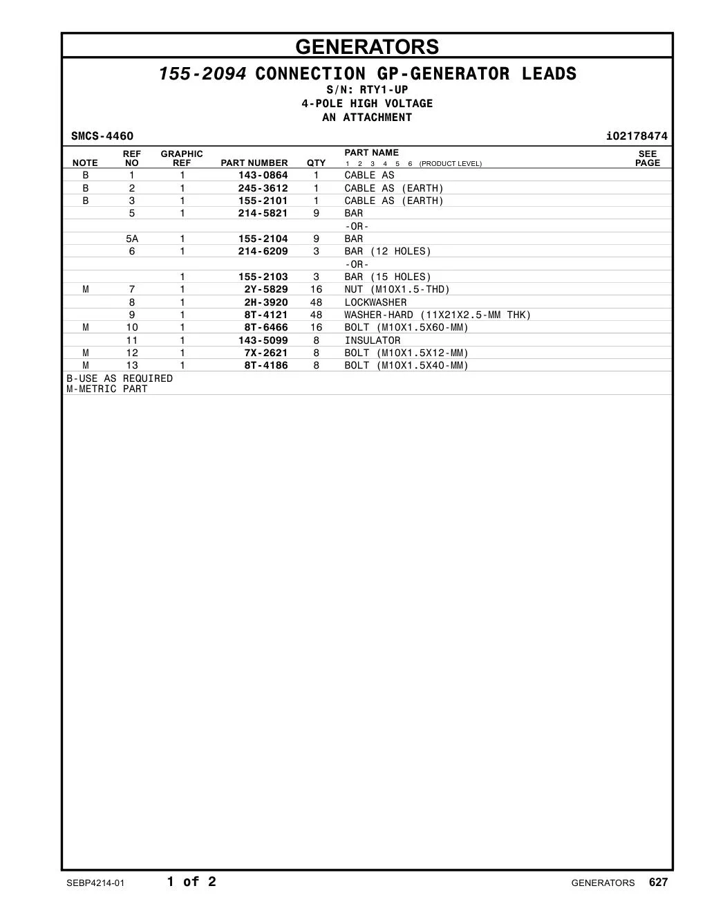 214-5821 - BAR