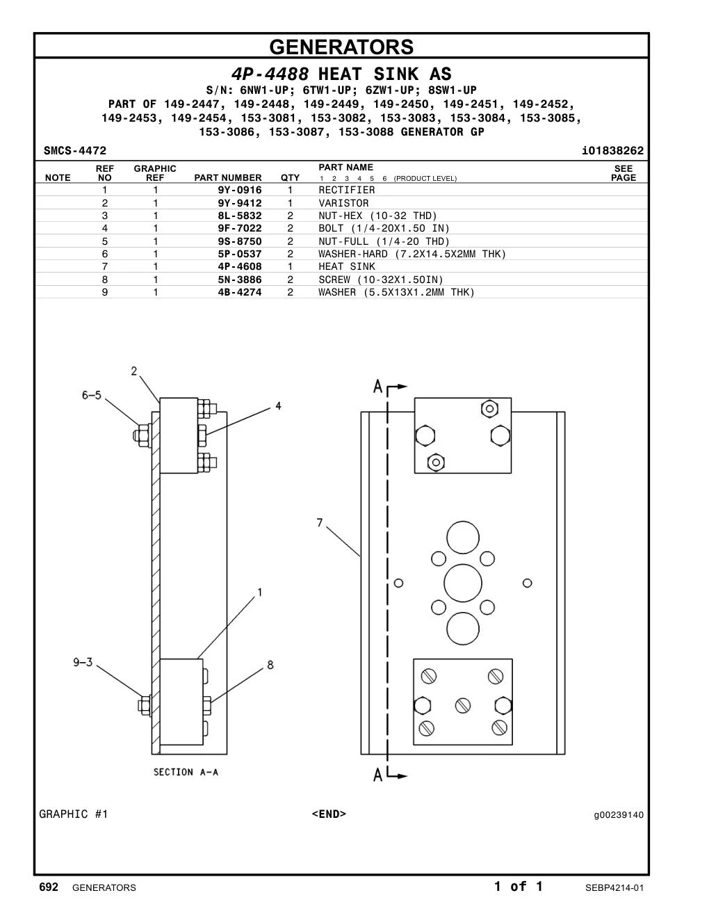 9Y-9412 - VARISTOR
