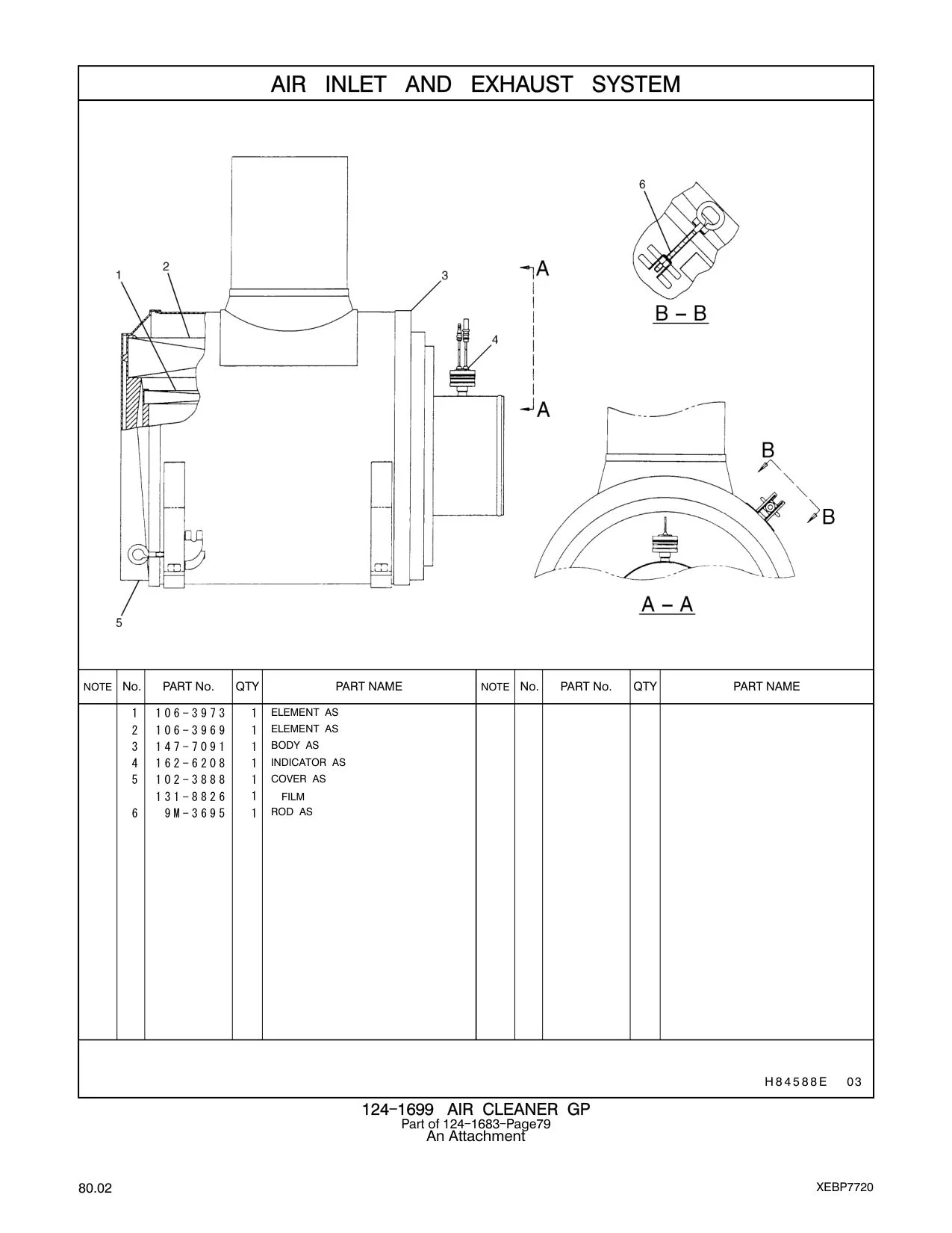 102-3888 COVER AS CAT parts manual diagram