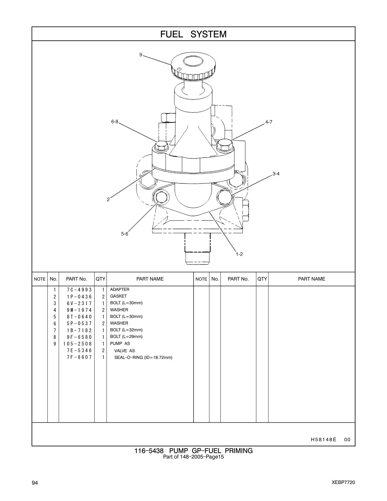 105-2508 - PUMP AS-FUEL PRIMING