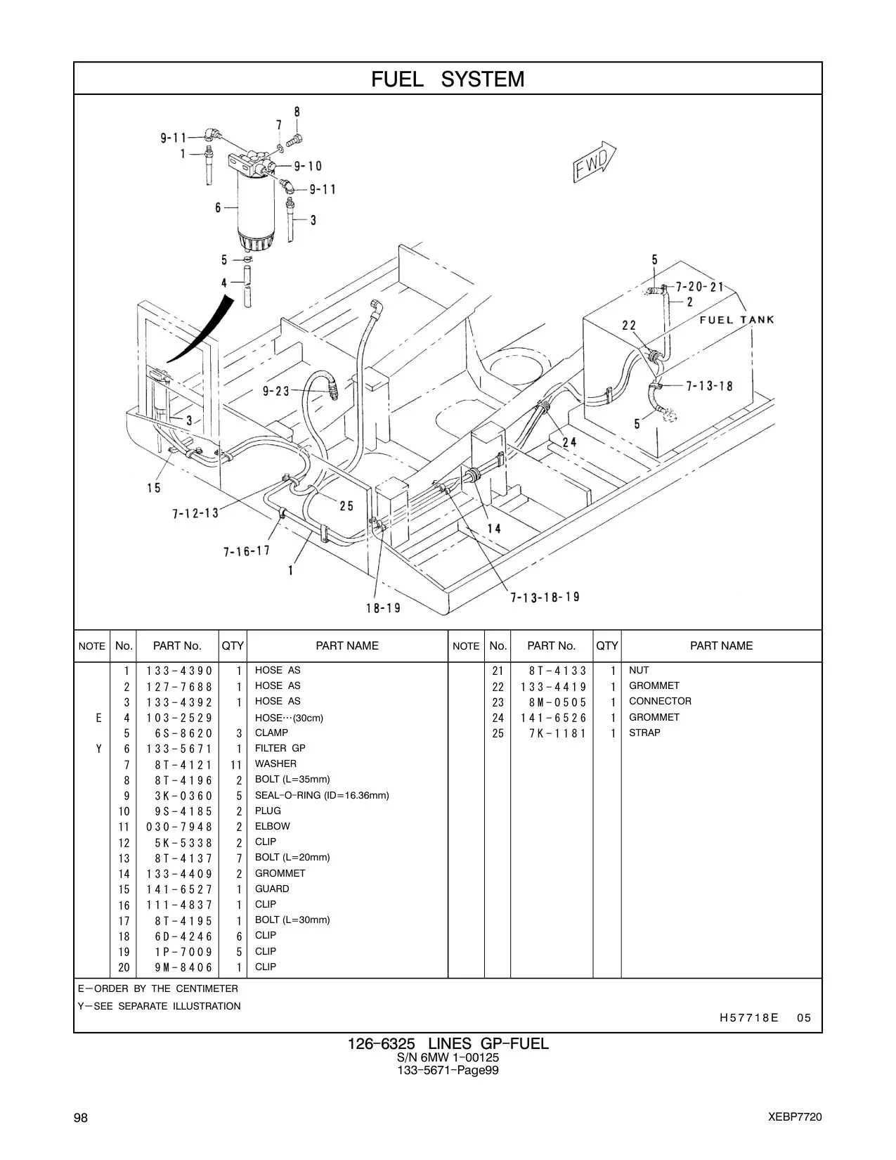 133-4390 - HOSE AS 21 8T-4133 1 NUT