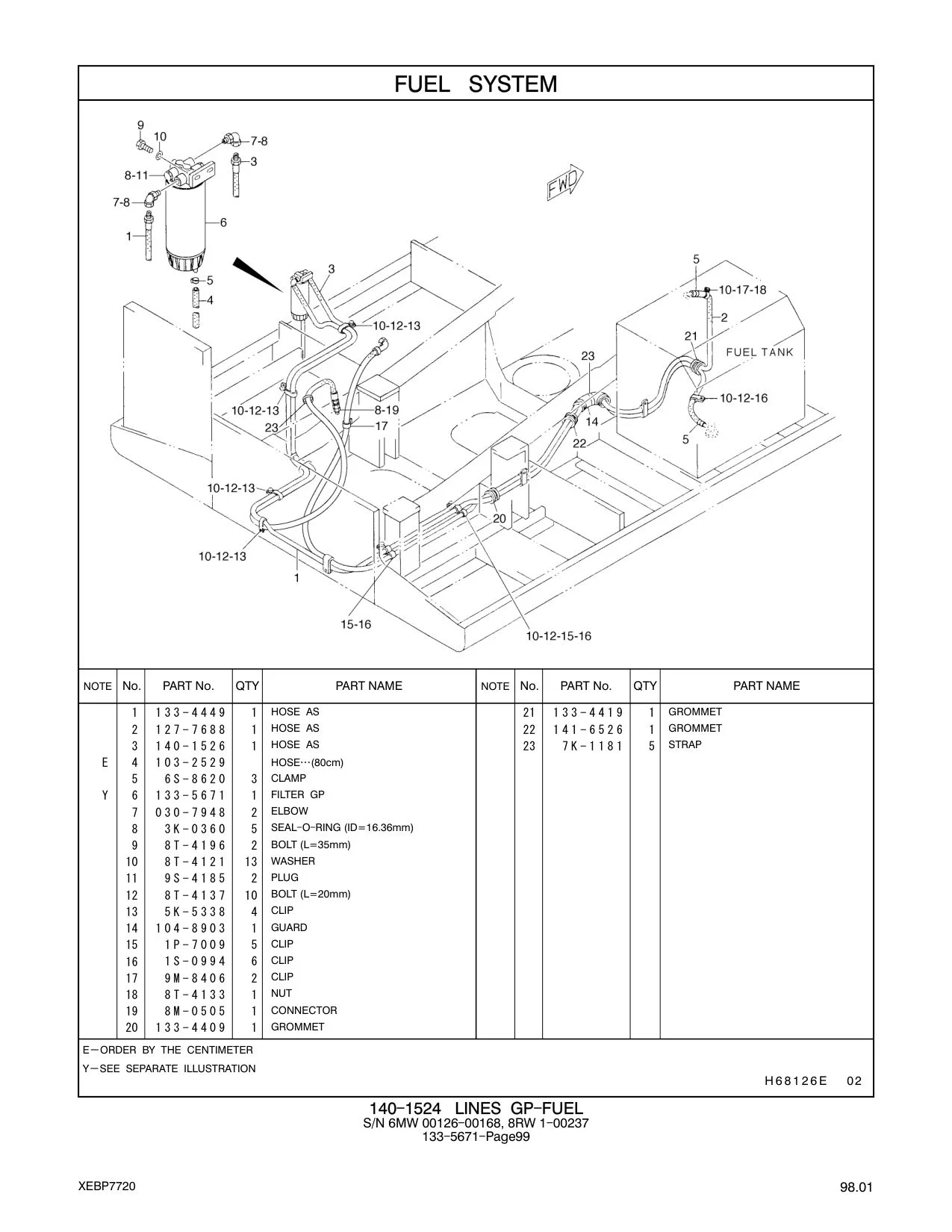 133-4449 HOSE AS 21 133-4419 1 GROMMET CAT parts manual diagram