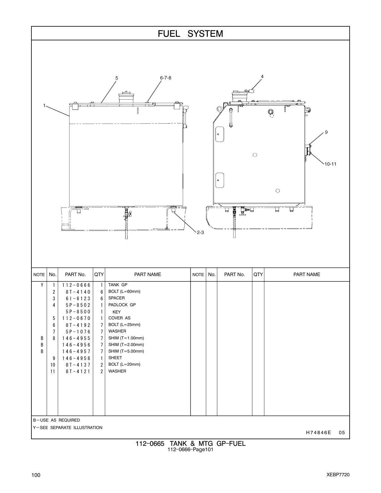 146-4955 SHIM (T=1.00mm) CAT parts manual diagram