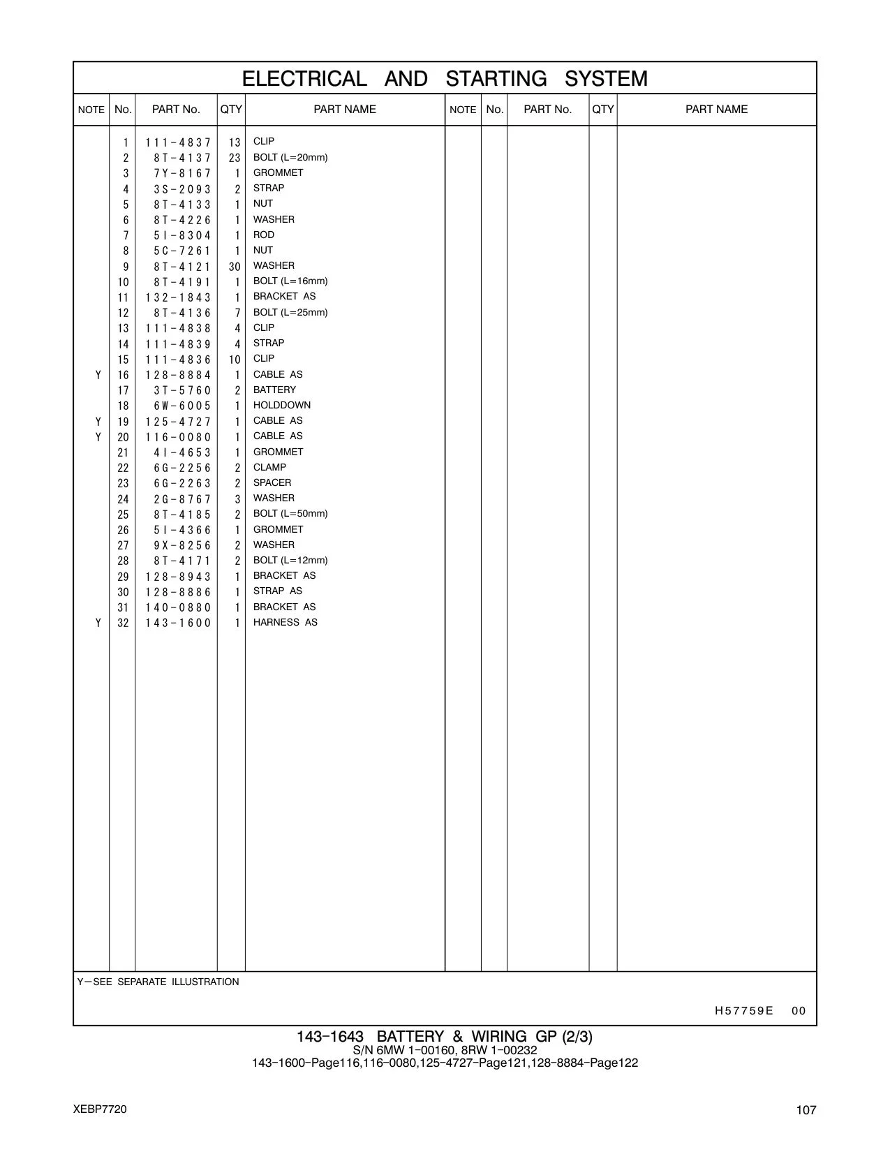 125-4727 CABLE AS CAT parts manual diagram
