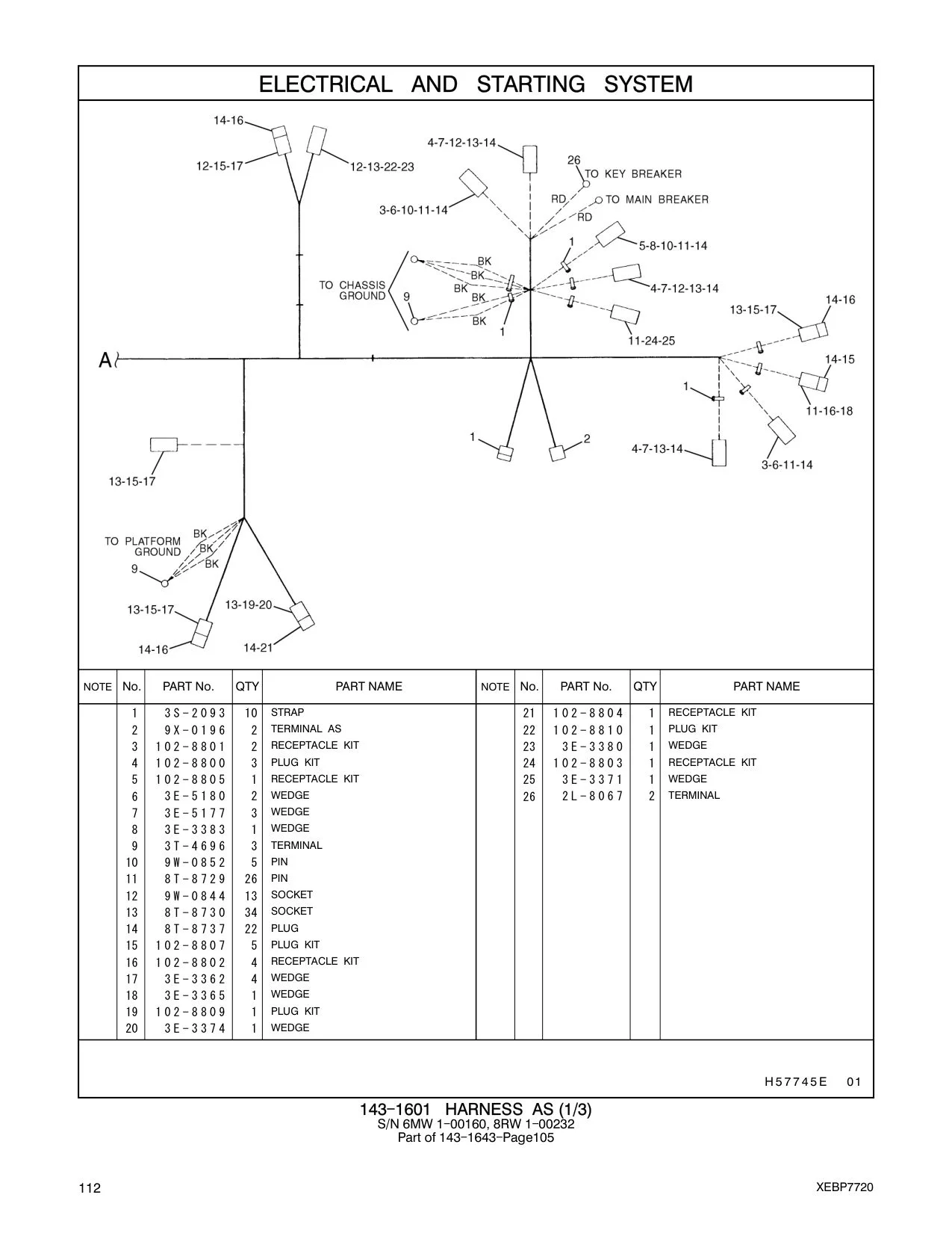 3E-5177 WEDGE CAT parts manual diagram