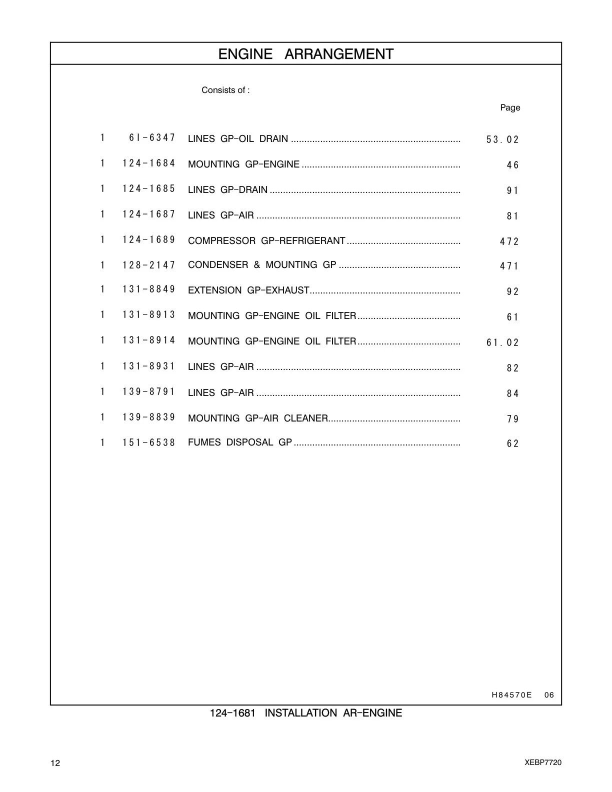 131-8913 - MOUNTING GP-ENGINE OIL FILTER