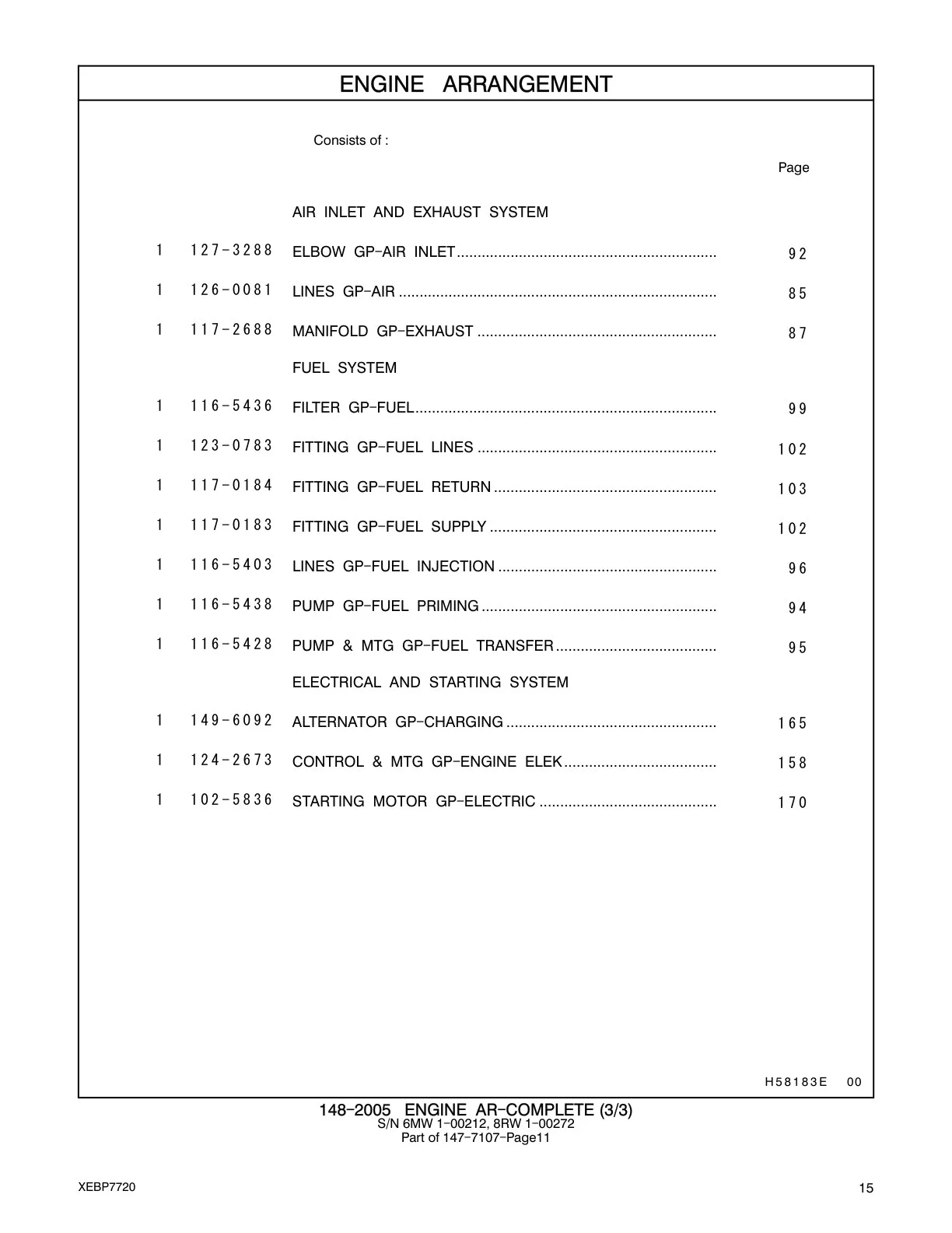 116-5428 PUMP & MTG GP-FUEL TRANSFER CAT parts manual diagram
