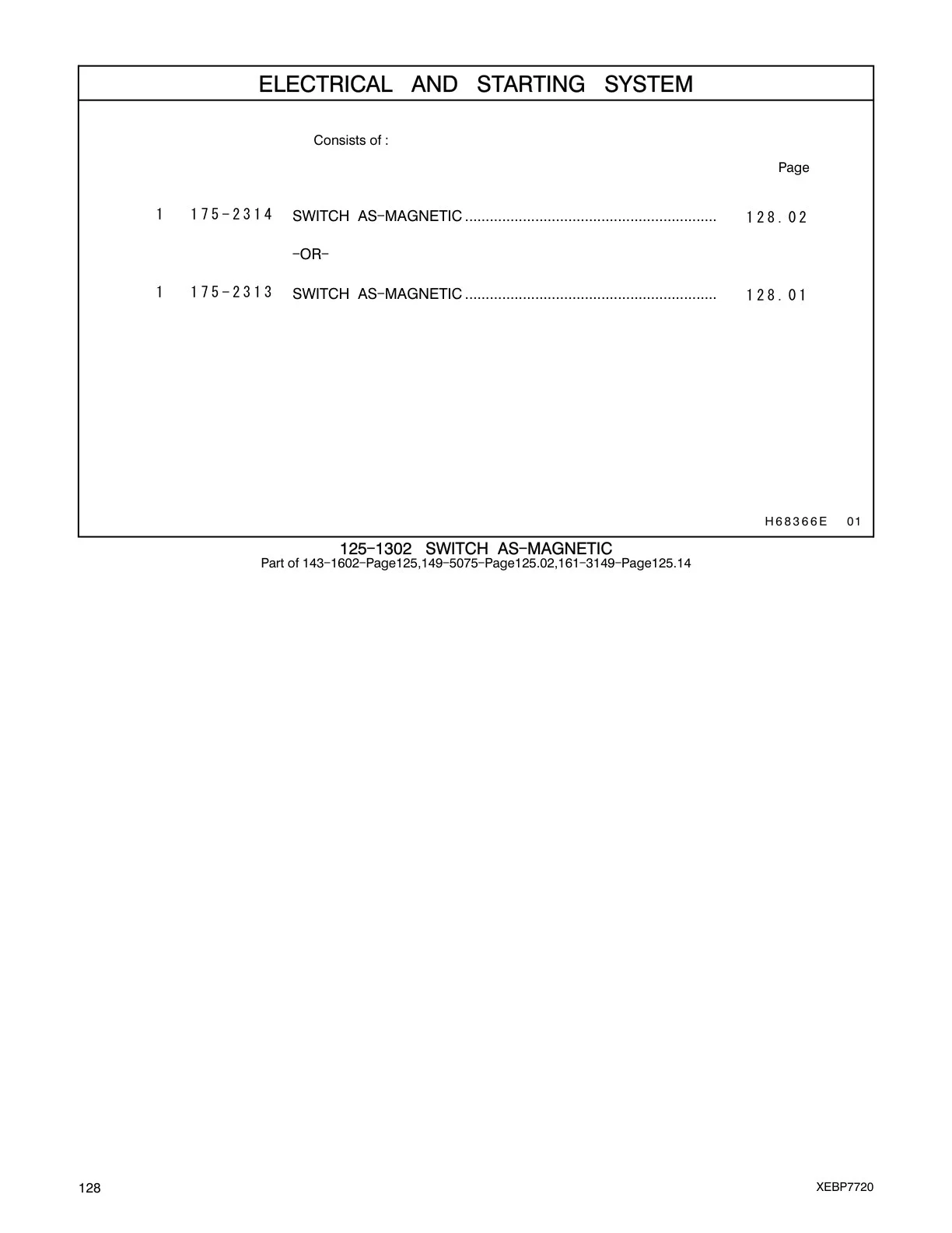 175-2313 - SWITCH AS-MAGNETIC