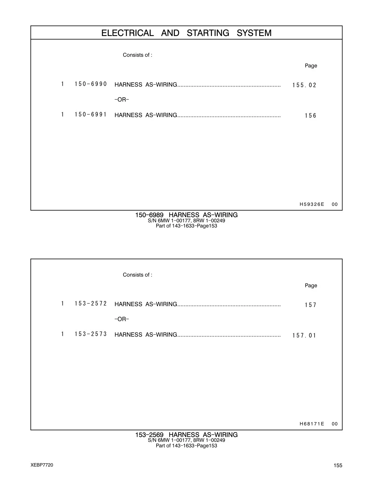 153-2573 - HARNESS AS-WIRING