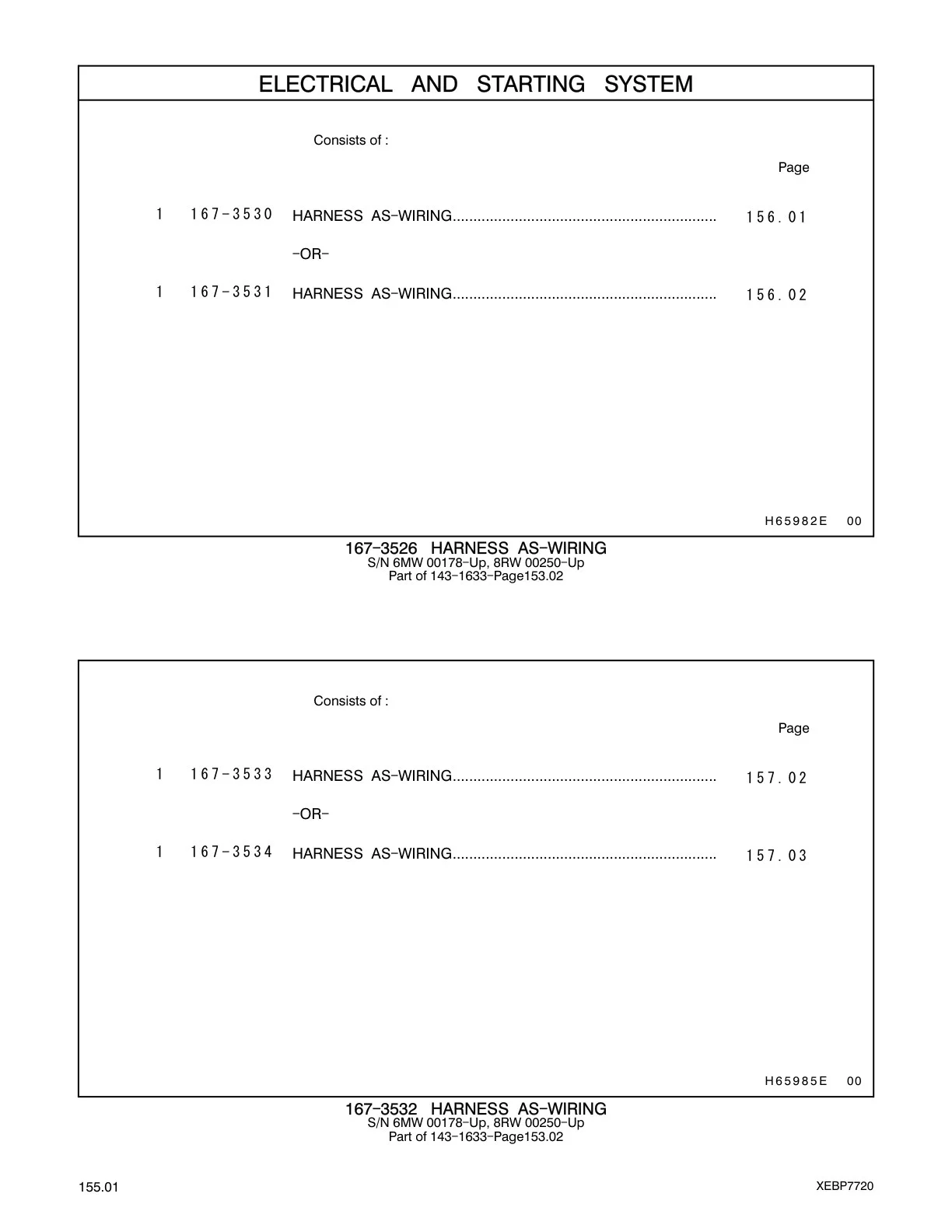 167-3530 - HARNESS AS-WIRING