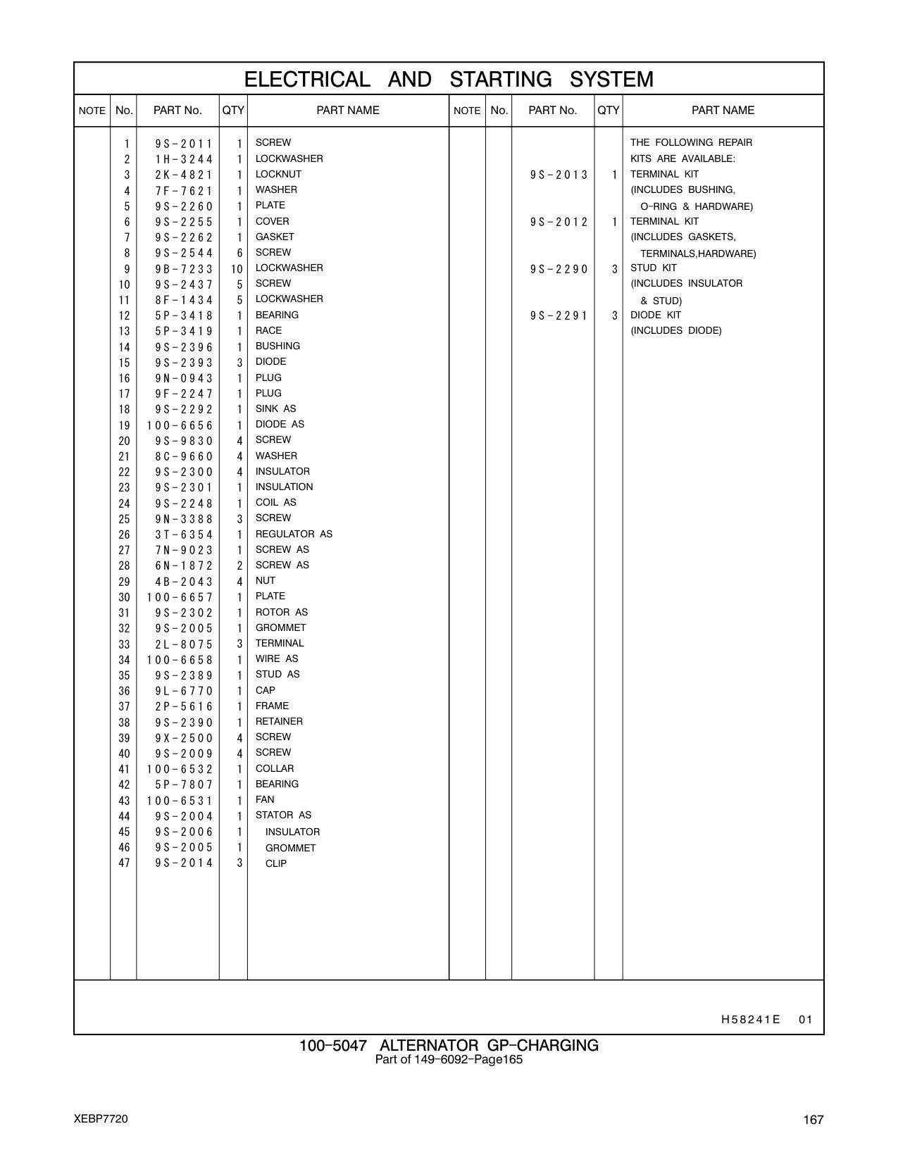 9S-2301 INSULATION CAT parts manual diagram