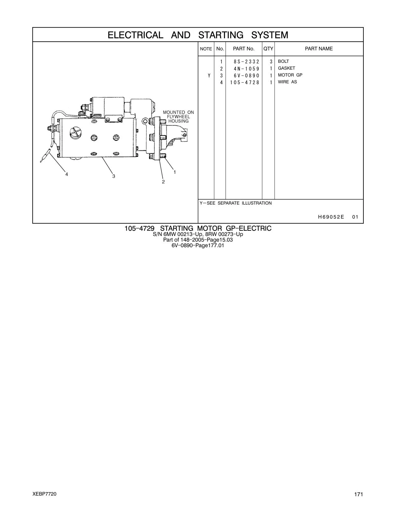 6V-0890 - MOTOR GP