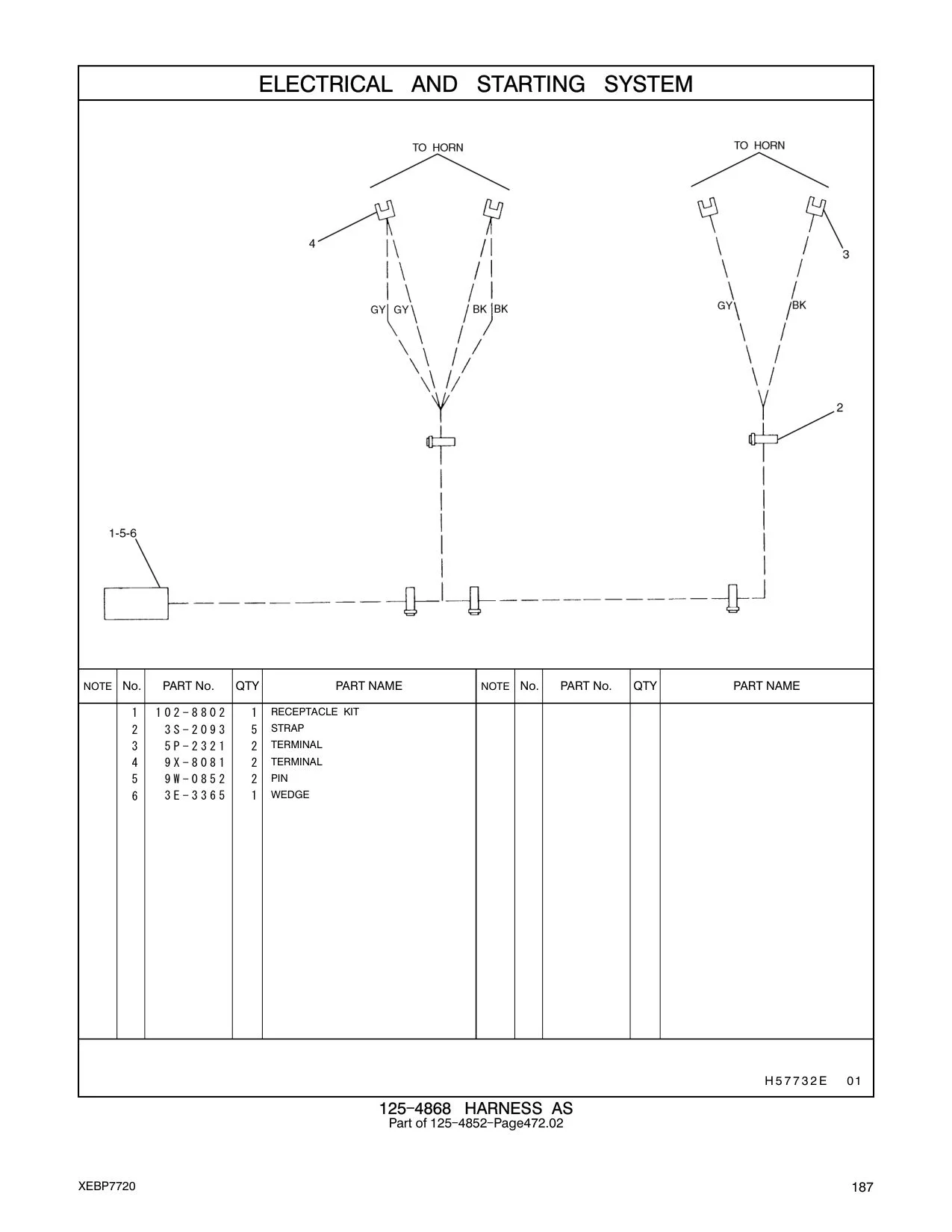 9X-8081 TERMINAL CAT parts manual diagram