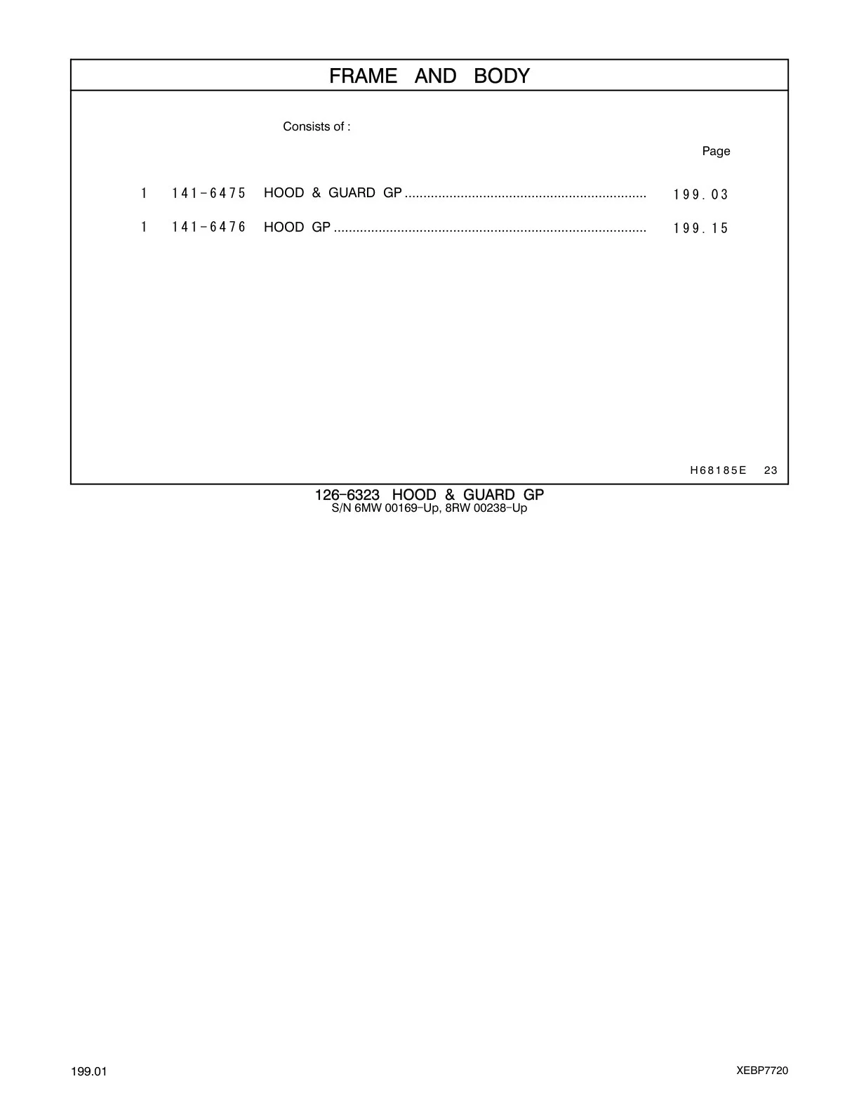 141-6476 - HOOD GP
