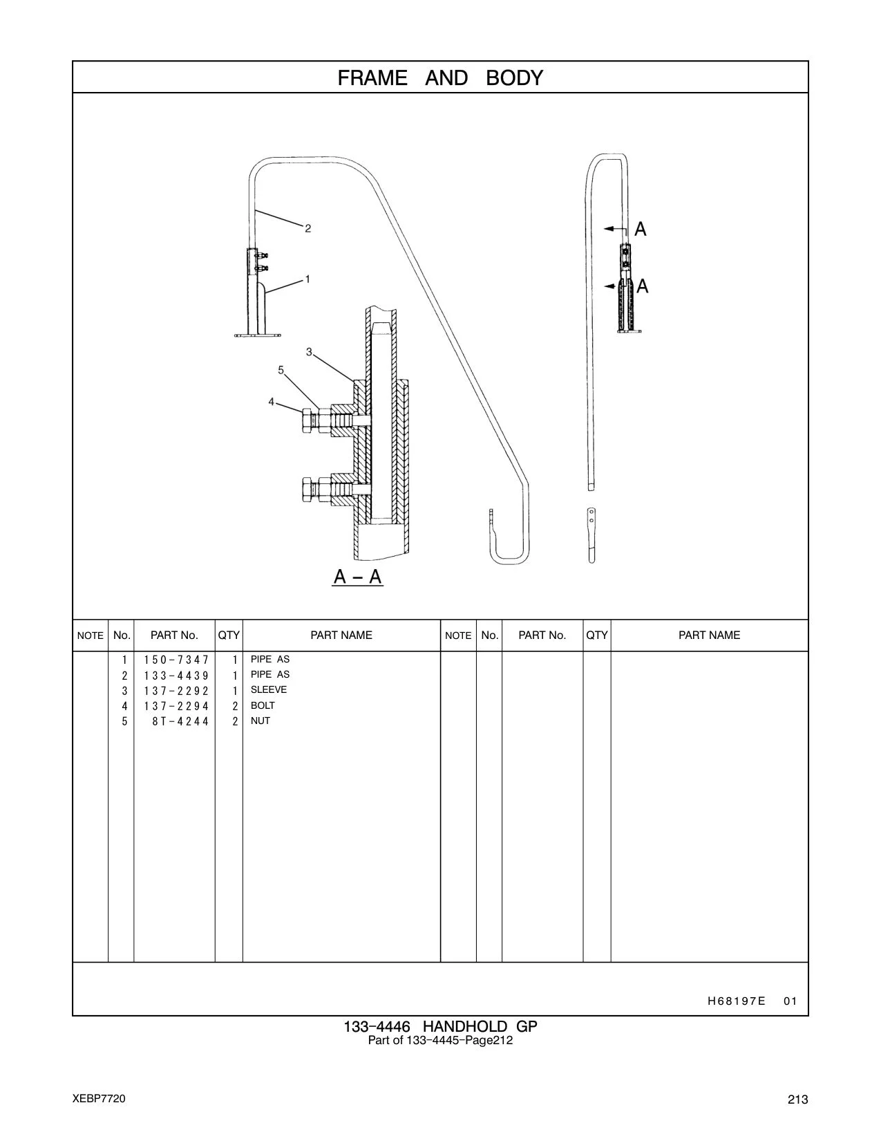 137-2294 BOLT CAT parts manual diagram