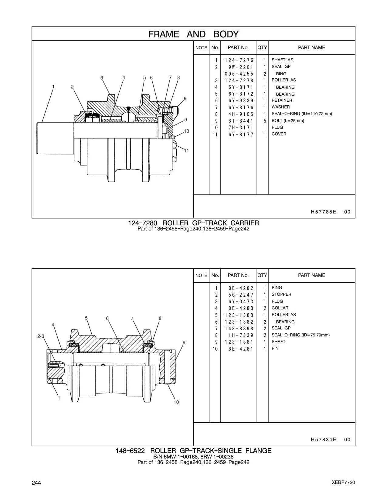 8E-4282 RING CAT parts manual diagram