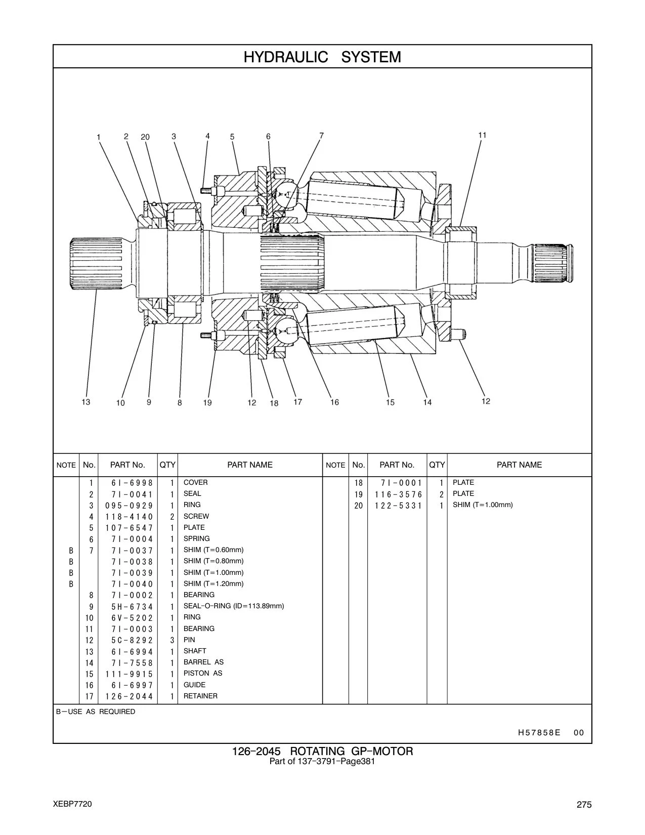 111-9915 PISTON AS CAT parts manual diagram