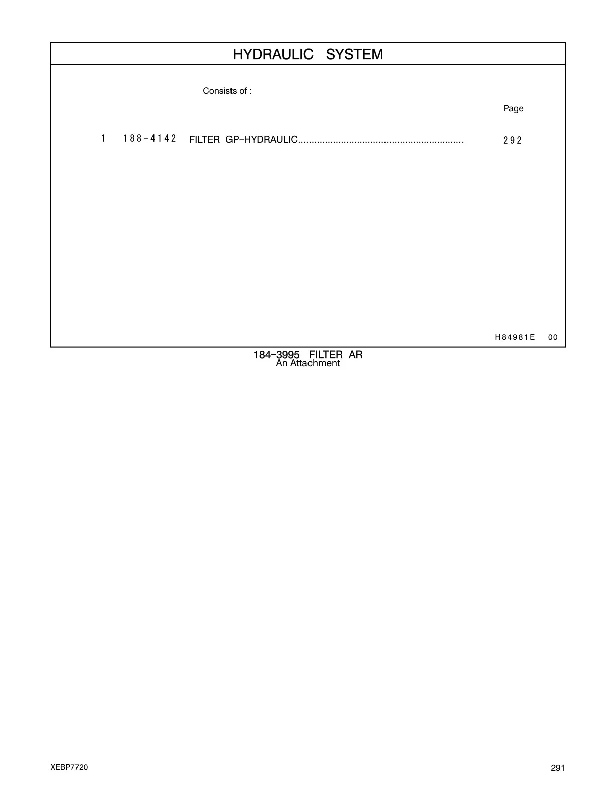 188-4142 - FILTER GP