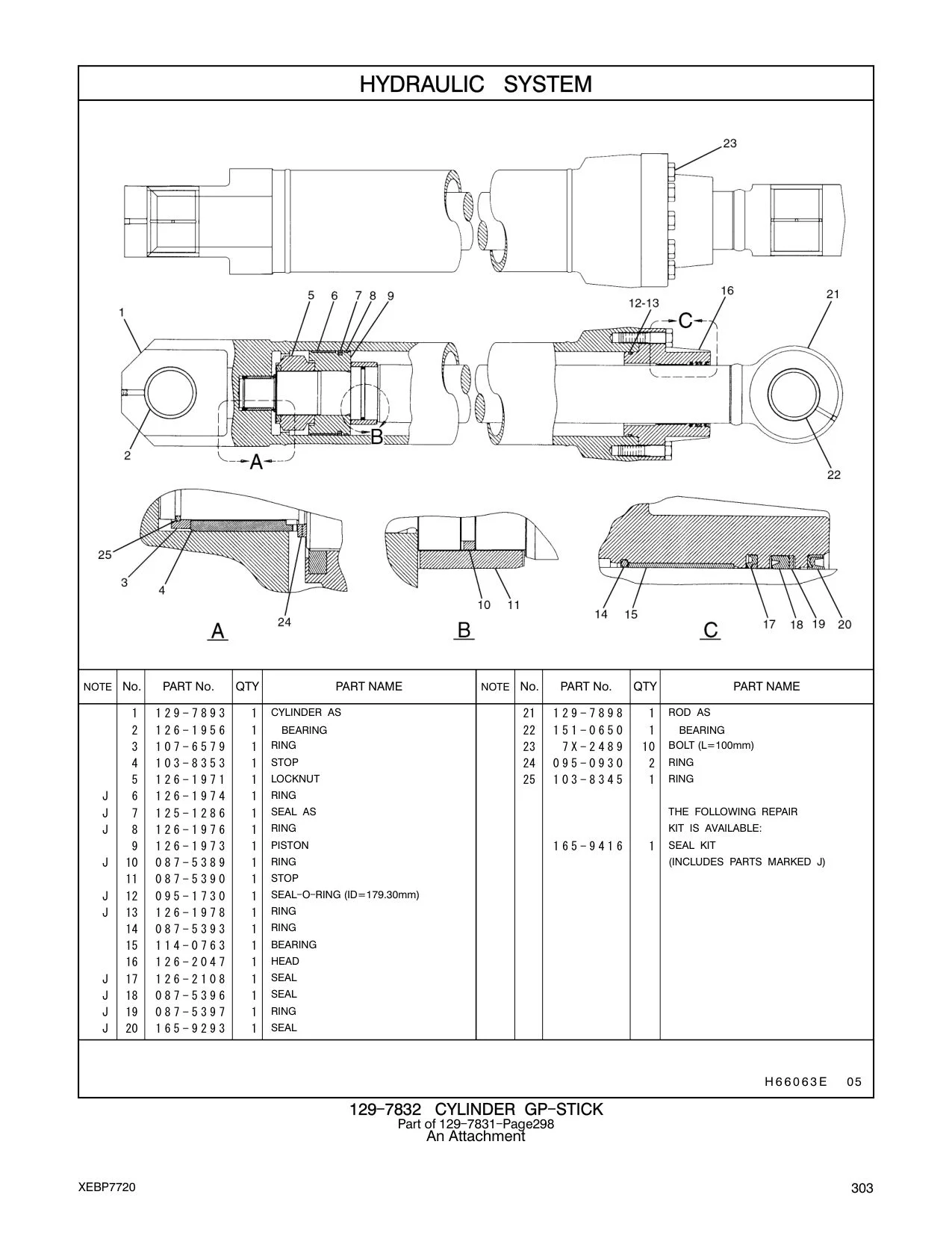 114-0763 BEARING CAT parts manual diagram