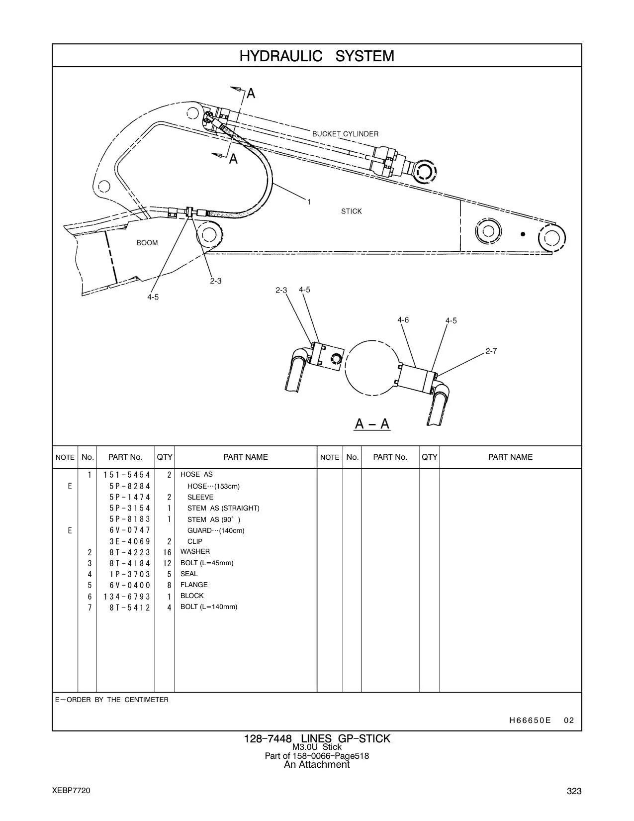 151-5454 HOSE AS CAT parts manual diagram