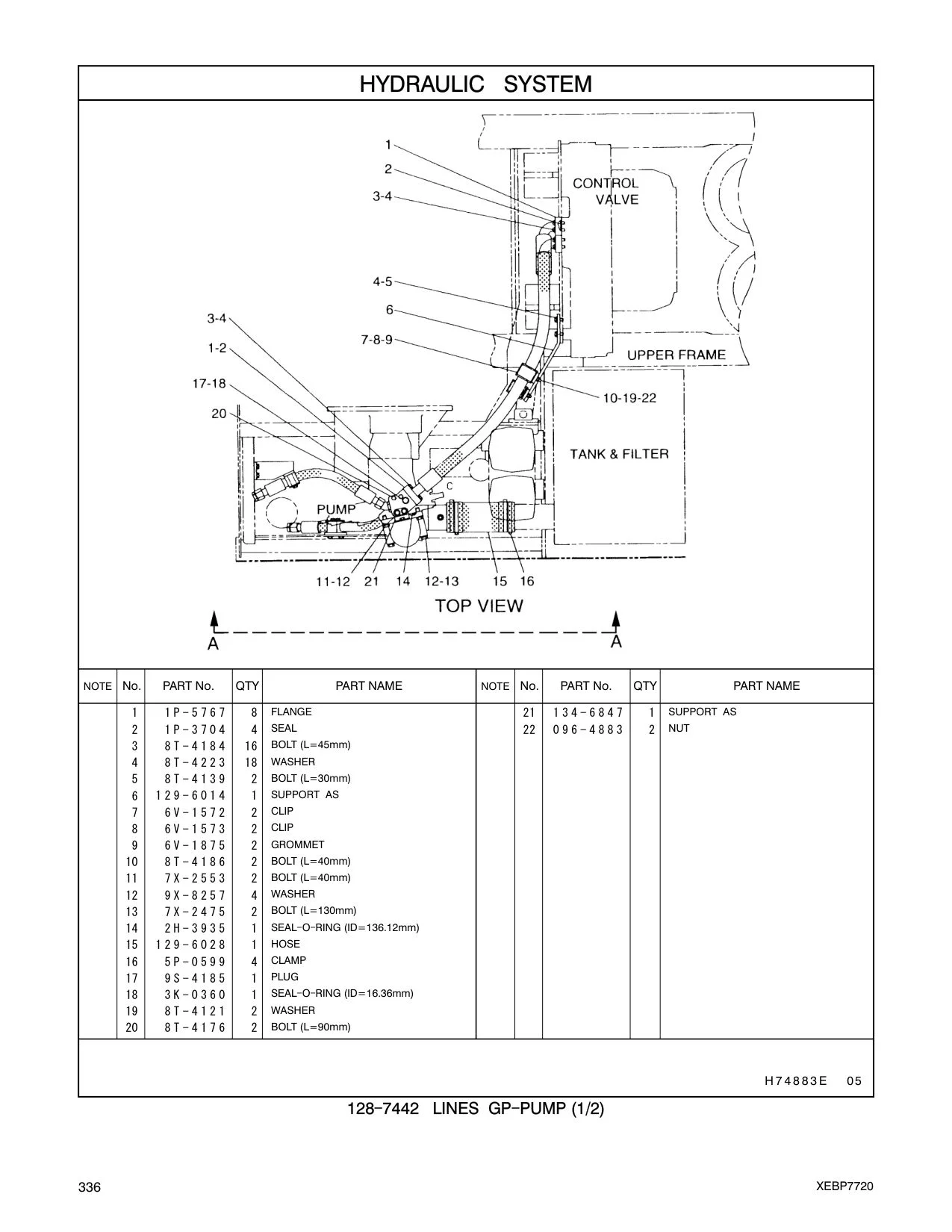 129-6028 HOSE CAT parts manual diagram