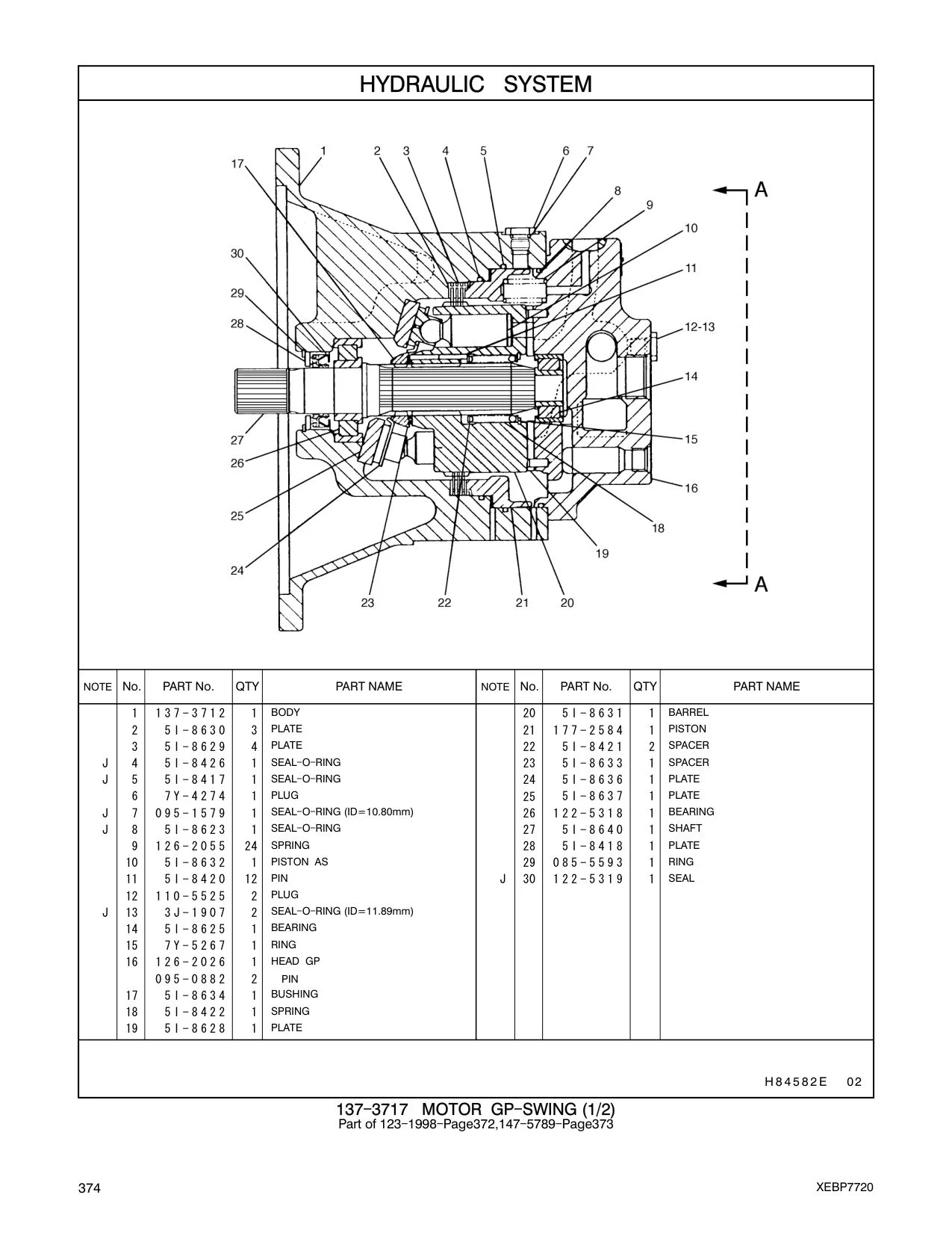 126-2055 SPRING 28 5I-8418 1 PLATE CAT parts manual diagram