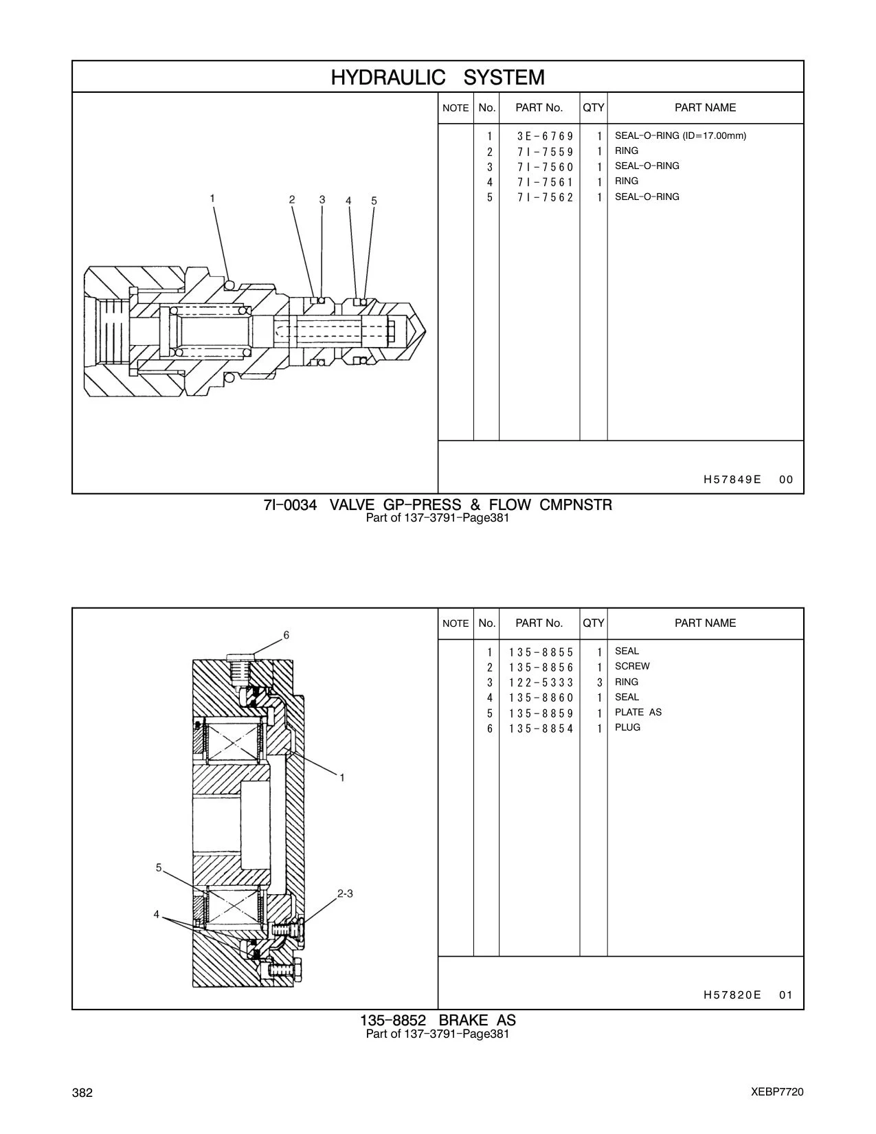 7I-7560 SEAL-O-RING CAT parts manual diagram