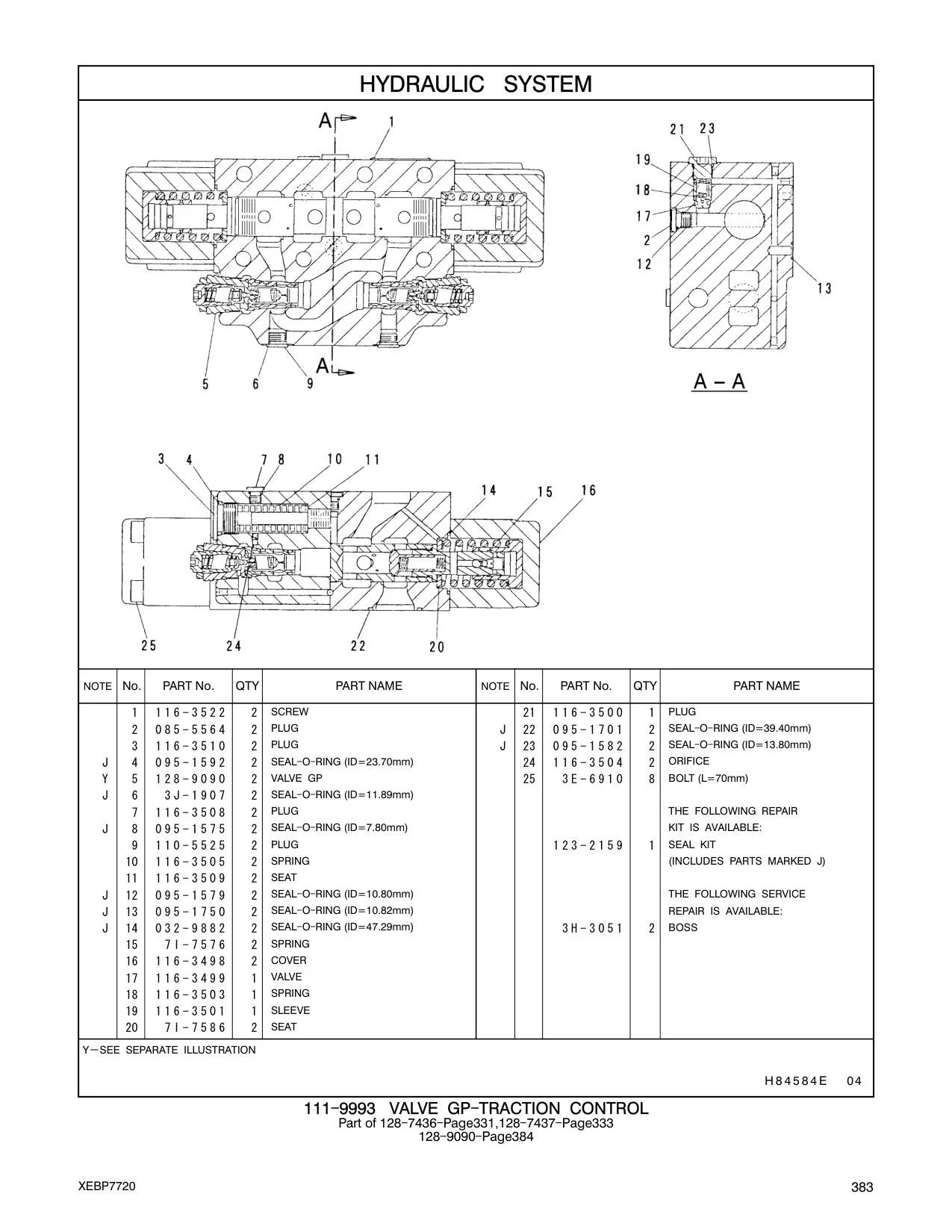 116-3499 VALVE CAT parts manual diagram