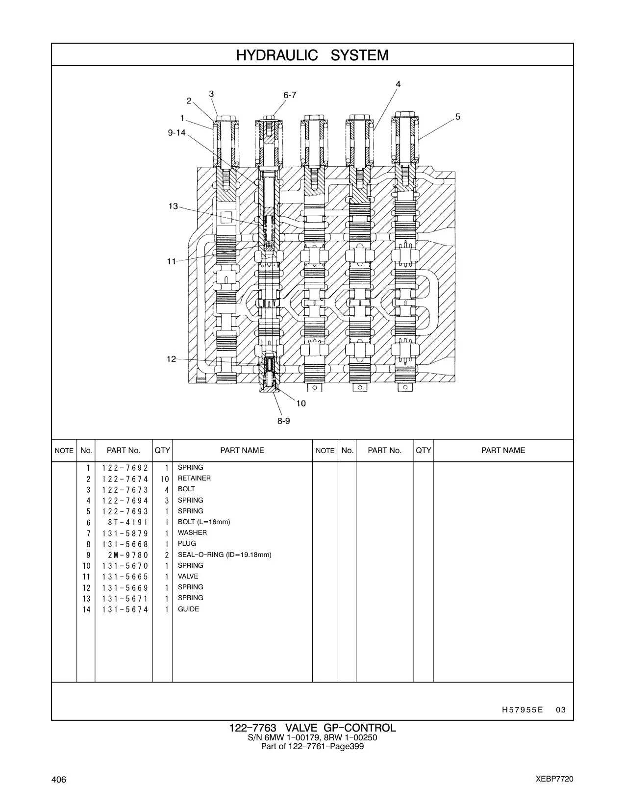 131-5665 VALVE CAT parts manual diagram