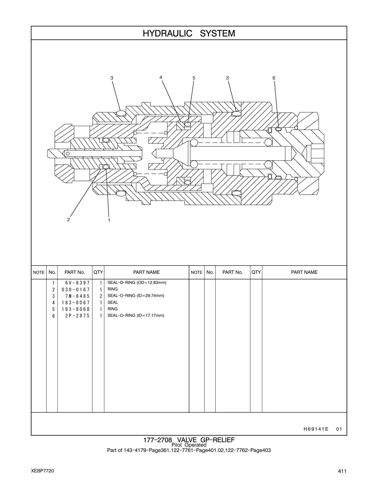 183-8068 RING CAT parts manual diagram