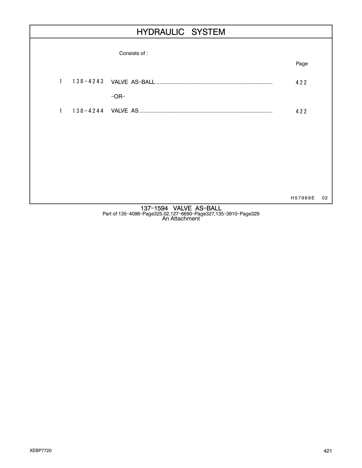 138-4243 - VALVE AS-BALL