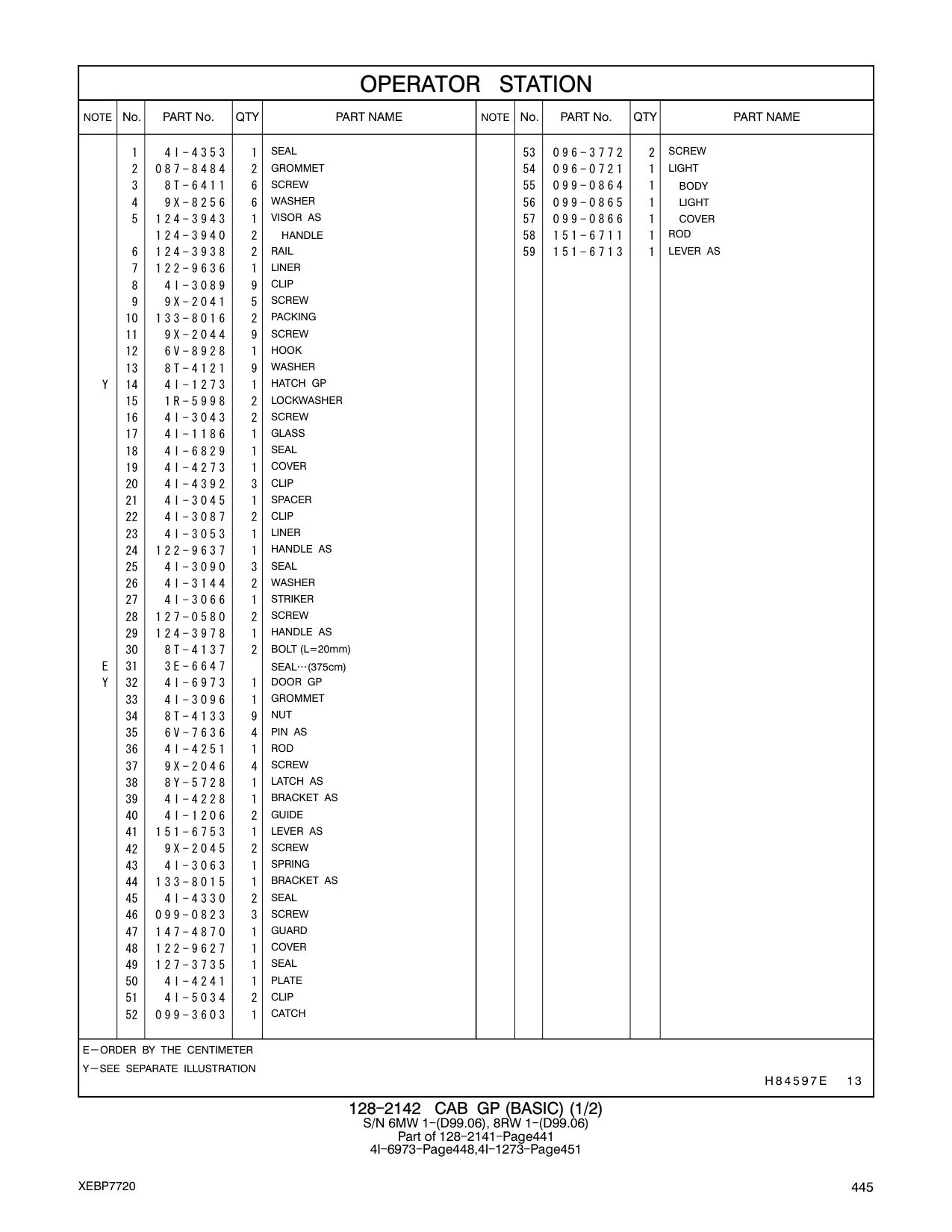 124-3978 HANDLE AS CAT parts manual diagram