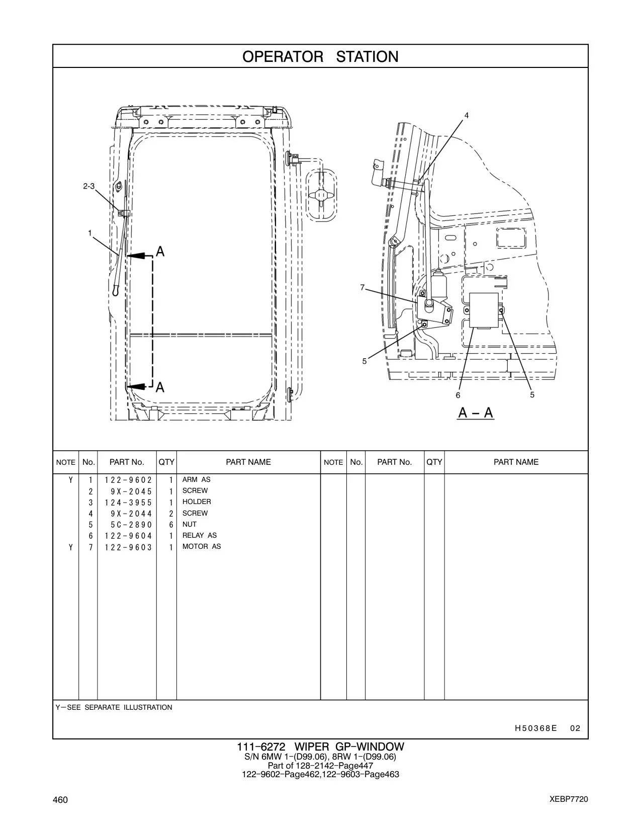 122-9603 MOTOR AS CAT parts manual diagram