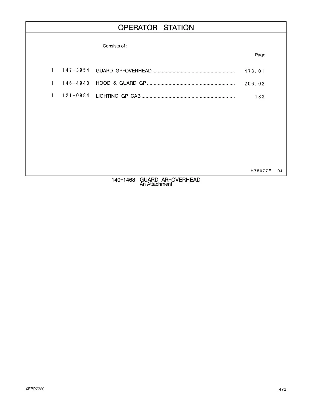146-4940 - HOOD & GUARD GP