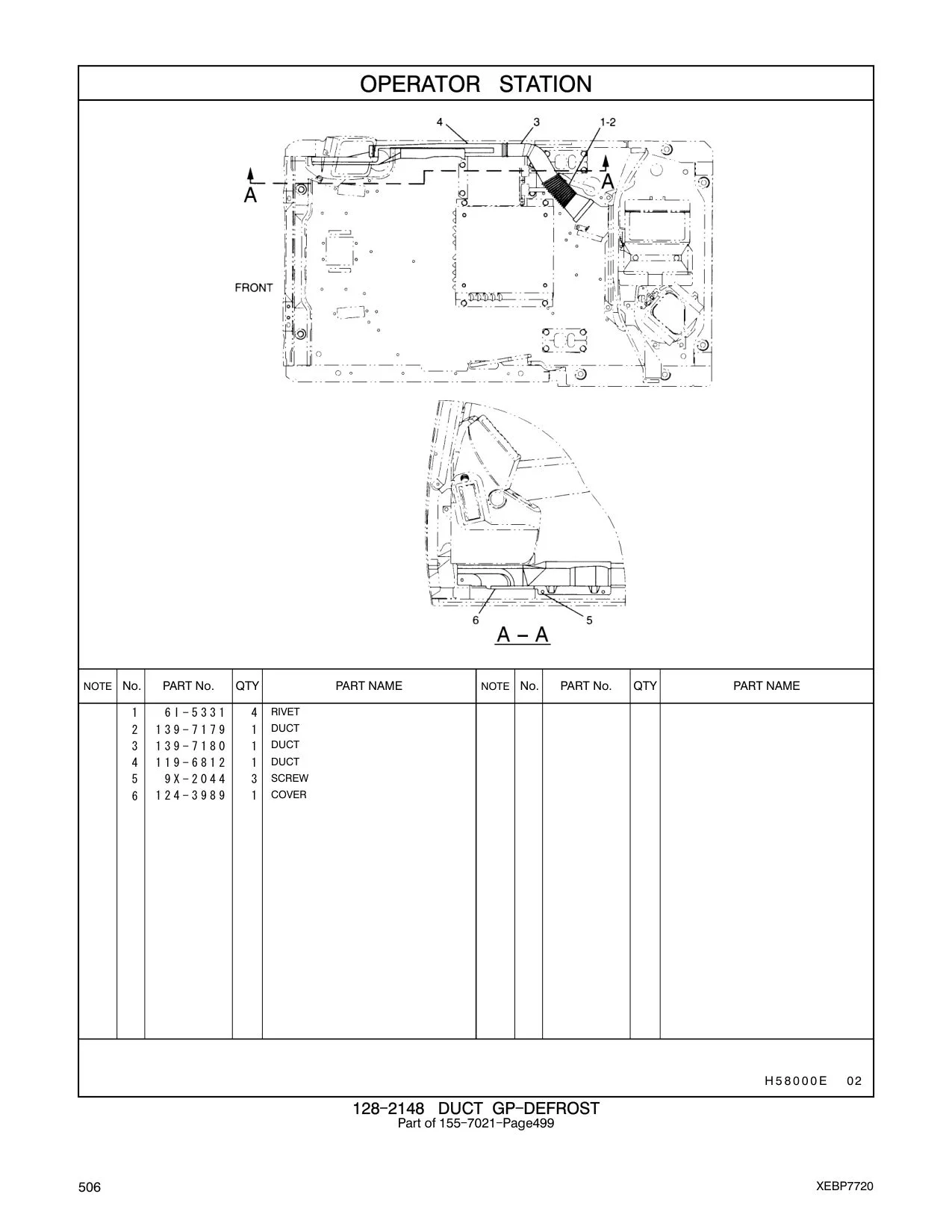 124-3989 COVER CAT parts manual diagram