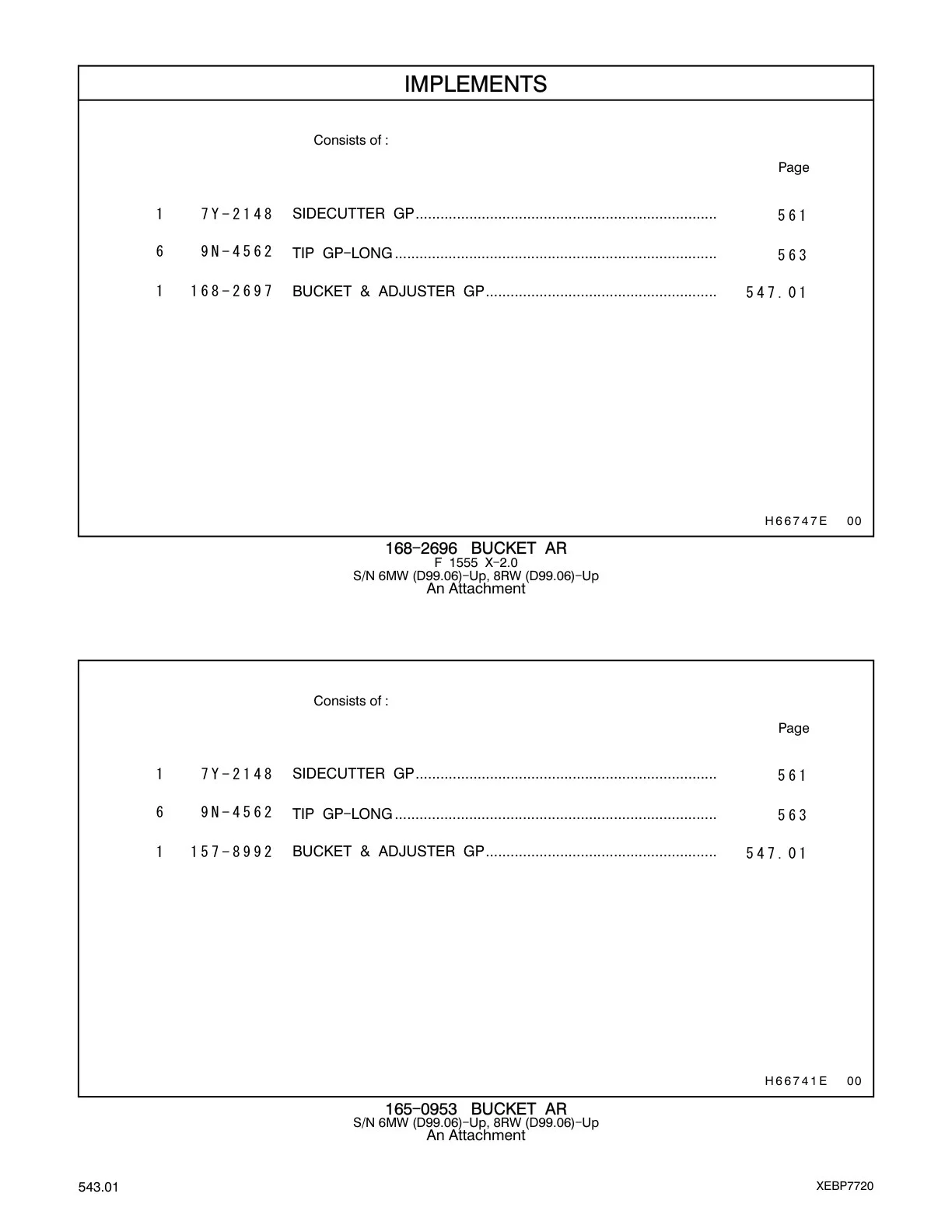 157-8992 - BUCKET & ADJUSTER GP