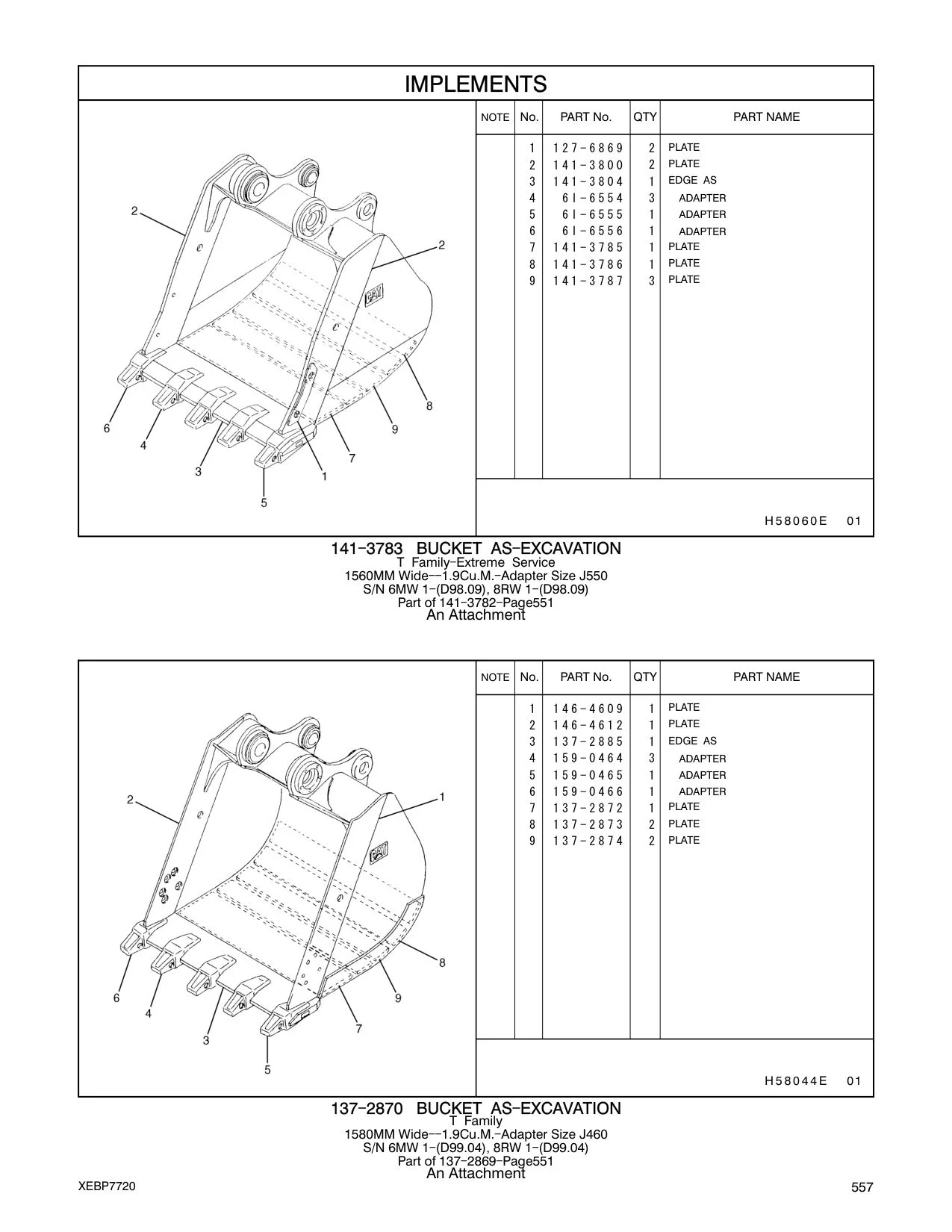 141-3804 EDGE AS CAT parts manual diagram