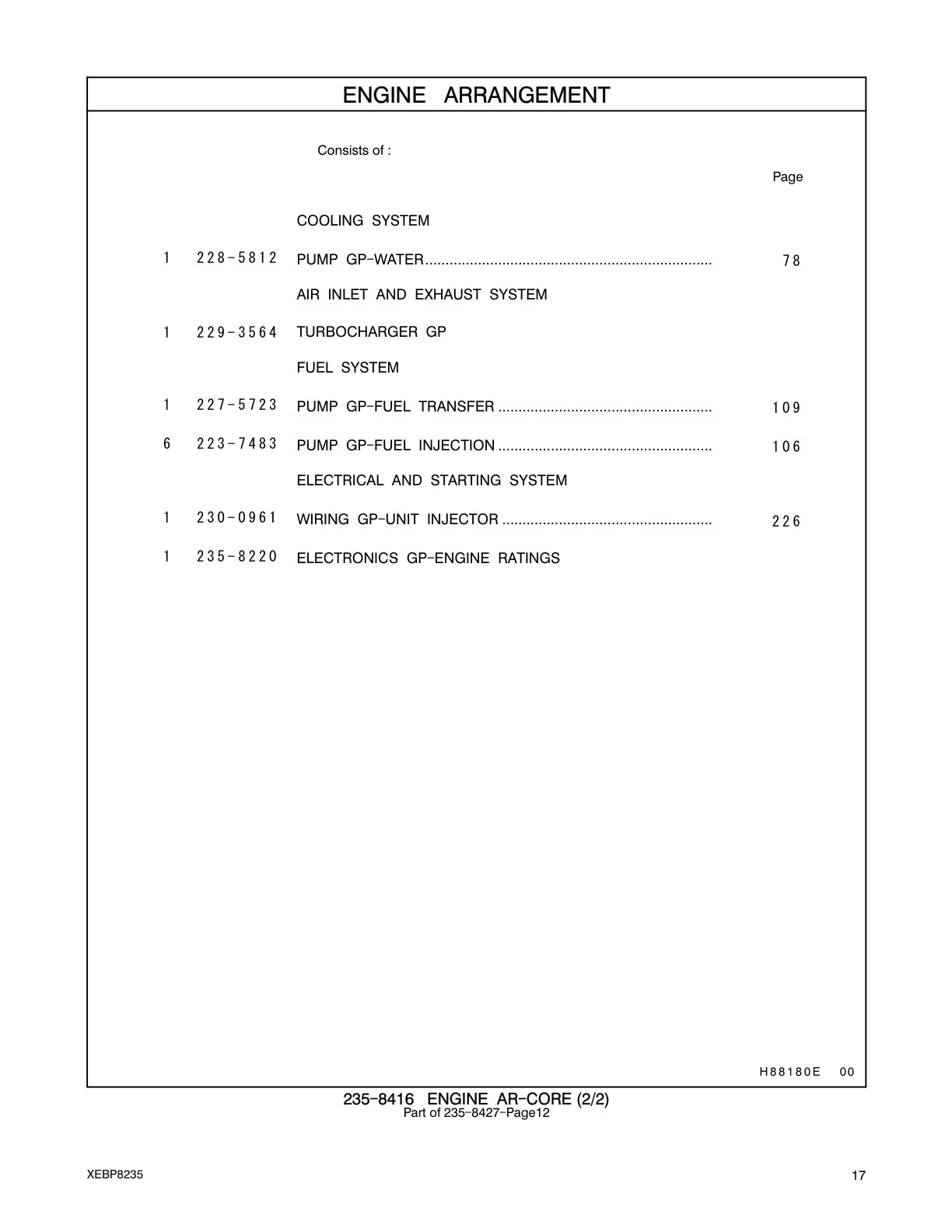 230-0961 - WIRING GP-UNIT INJECTOR