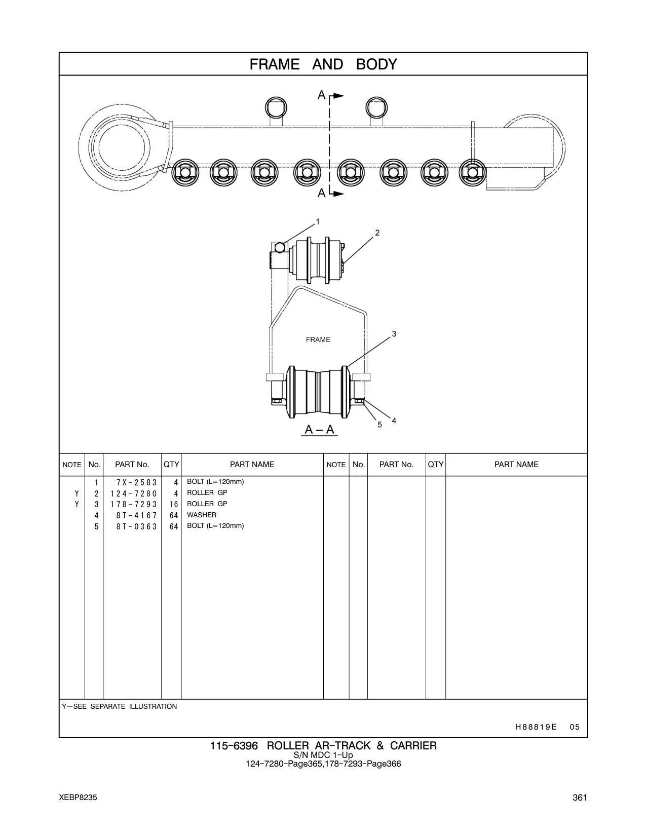 7X-2583 - BOLT (L=120mm)