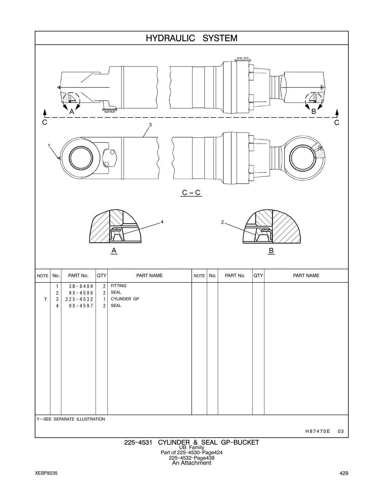 225-4532 - CYLINDER GP