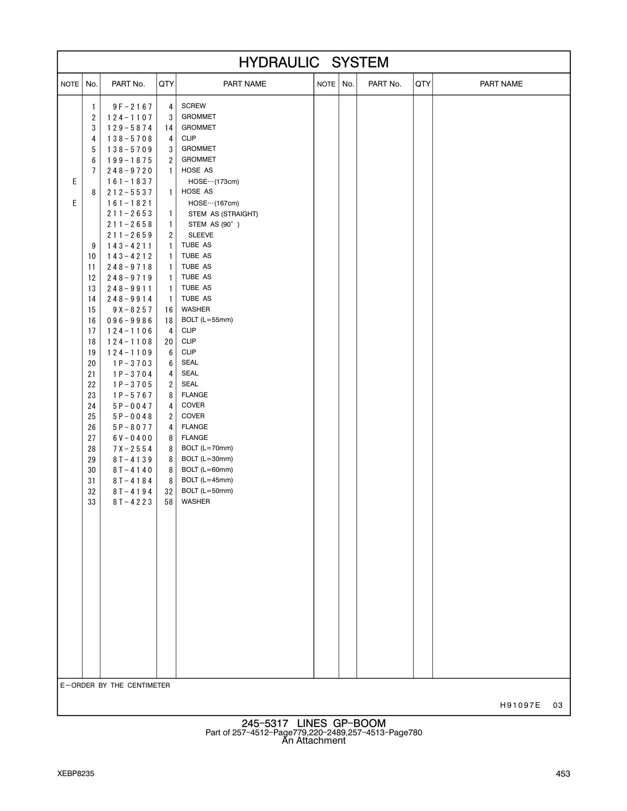 248-9911 TUBE AS CAT parts manual diagram