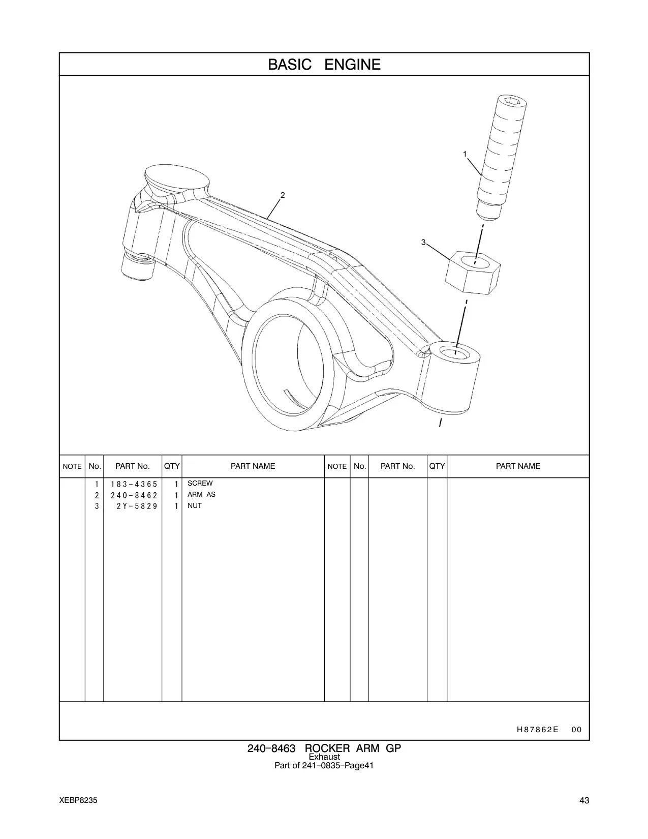 240-8462 ARM AS CAT parts manual diagram