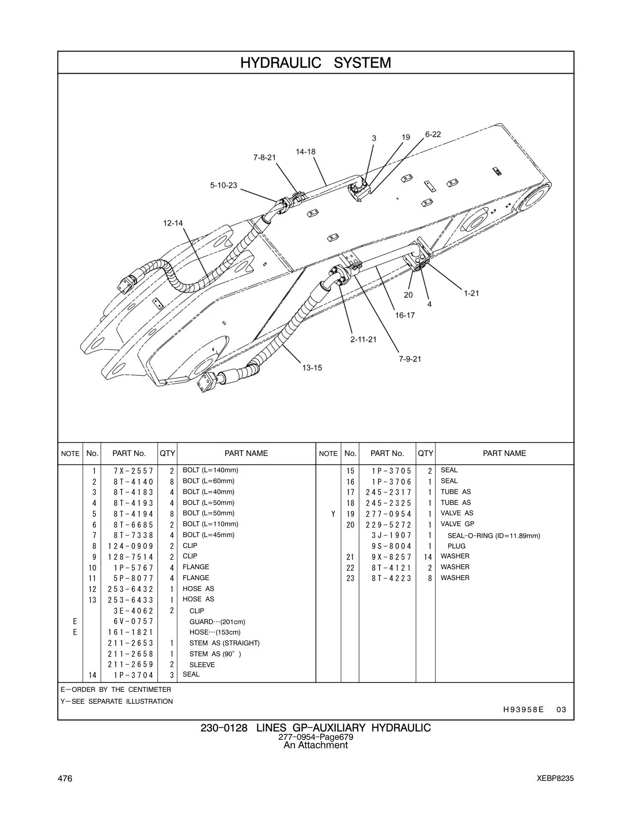 253-6432 HOSE AS CAT parts manual diagram