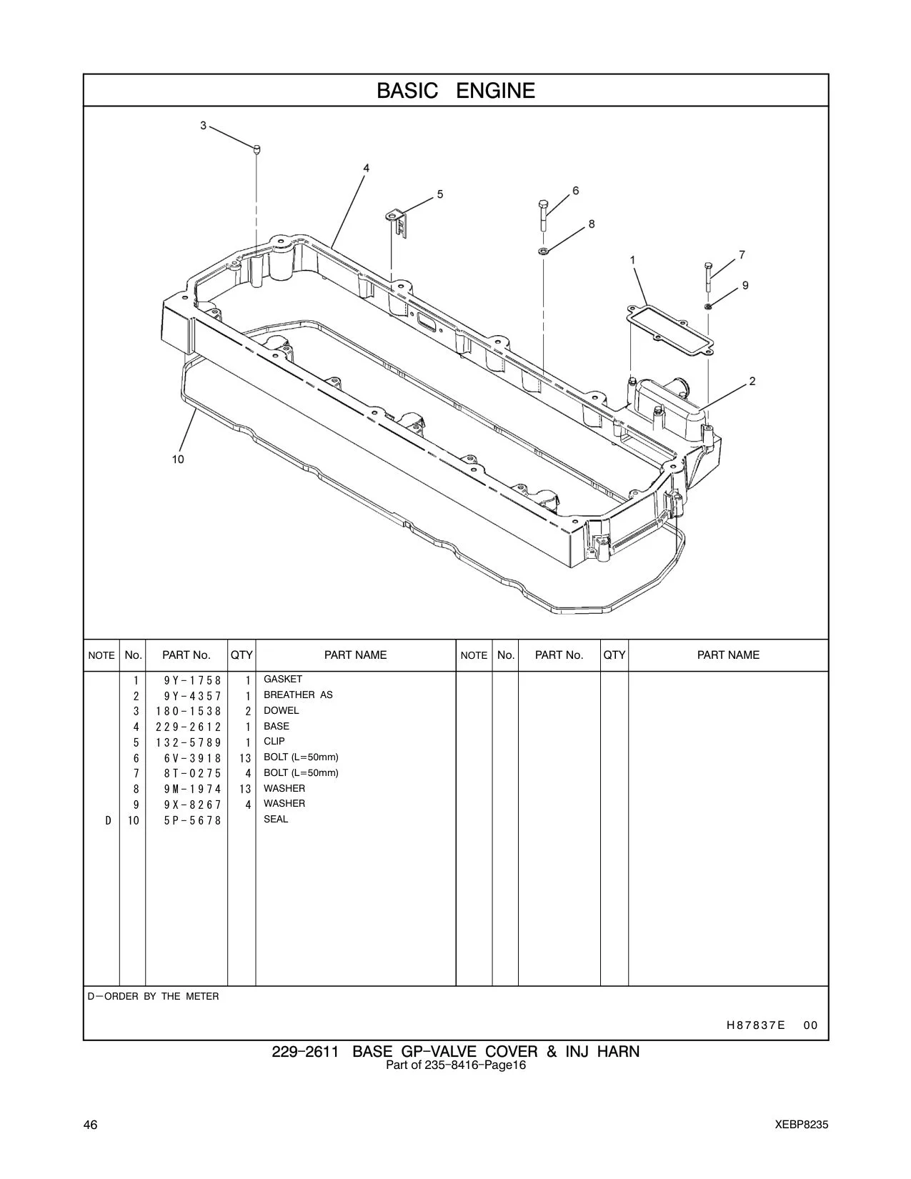 9Y-1758 - GASKET