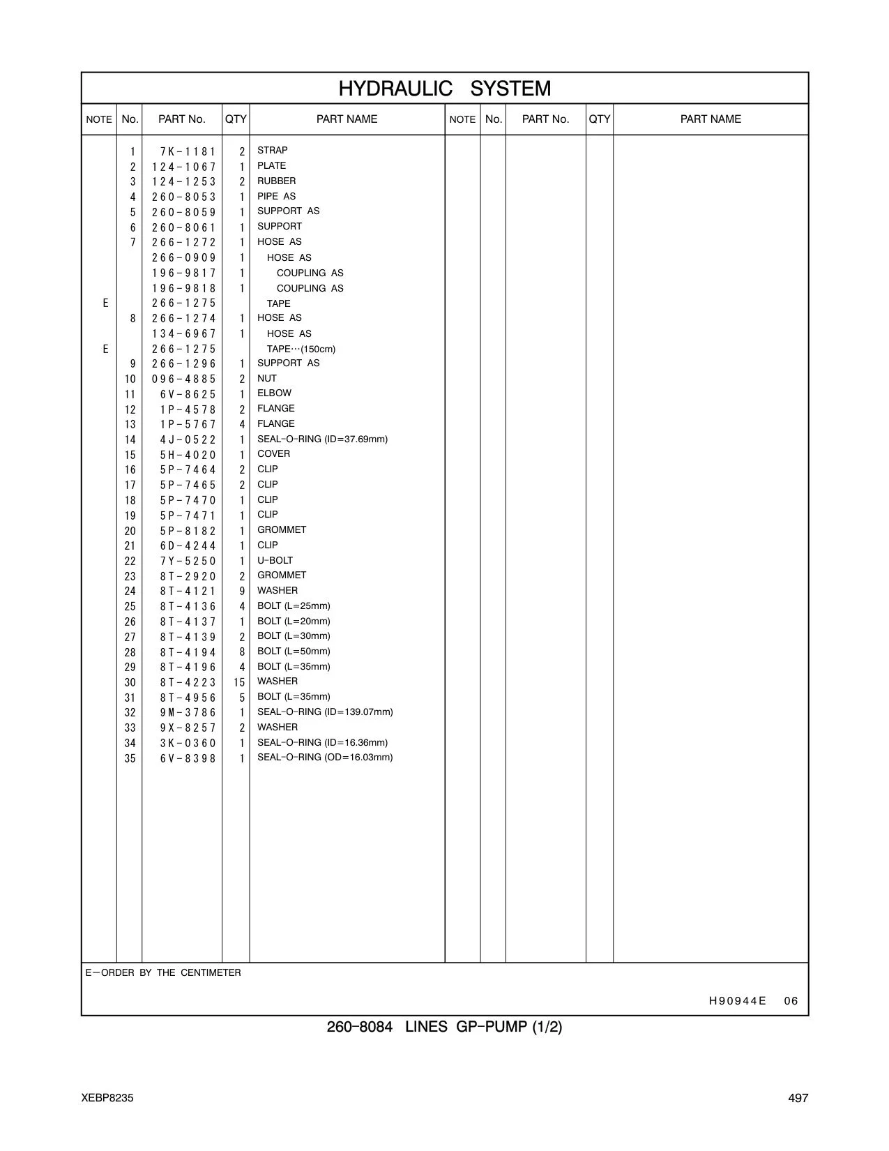 260-8059 SUPPORT AS CAT parts manual diagram